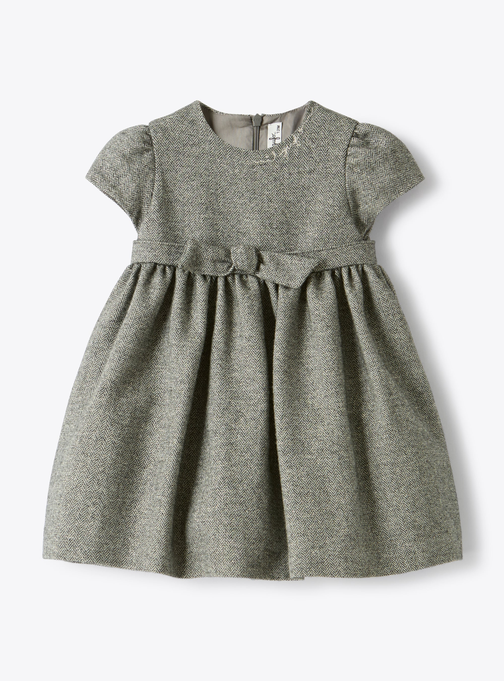 Kleid aus Woll- und Lurexgarnmischung - Grau | Il Gufo