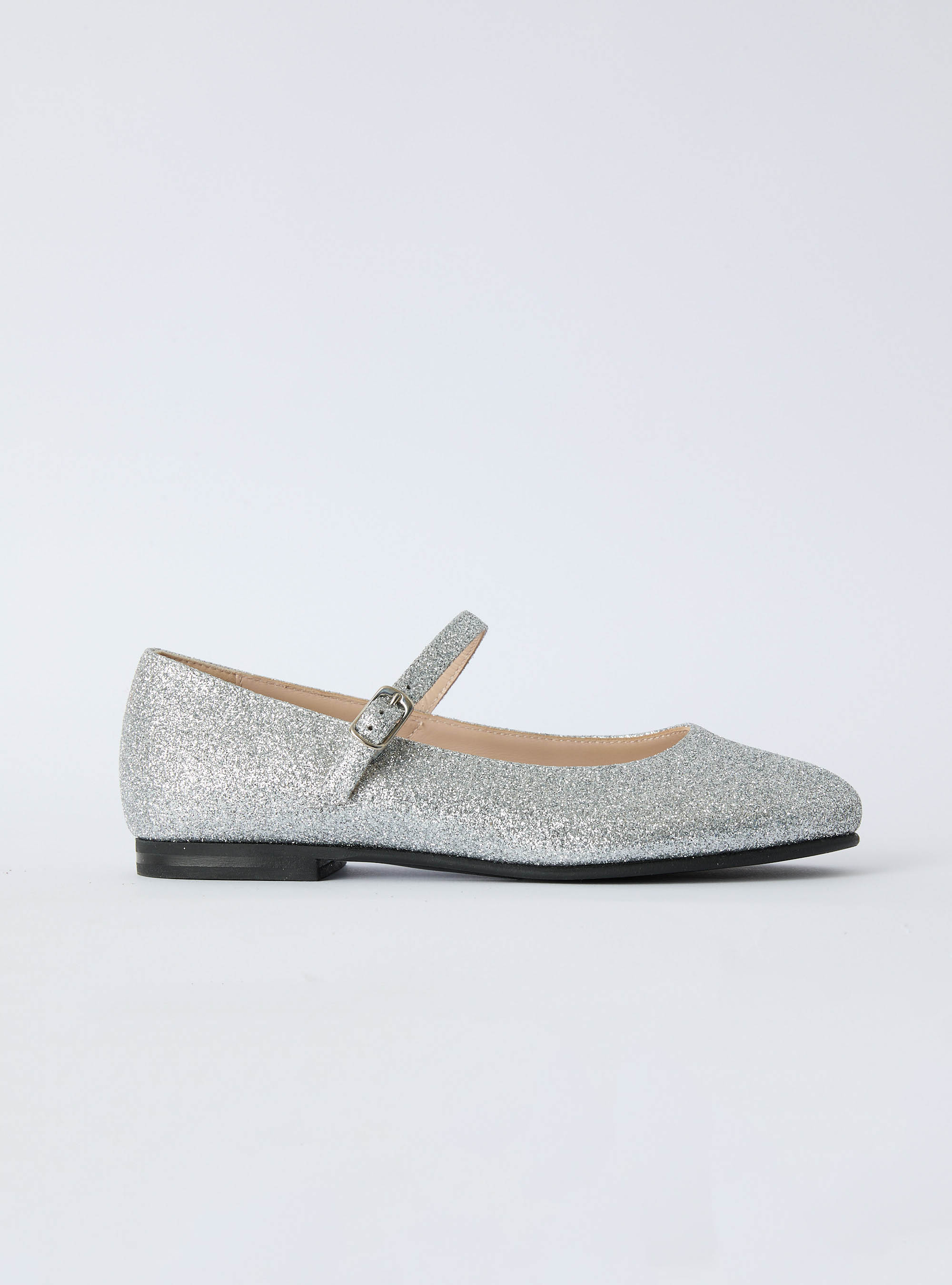 Glitter ballet flats with strap - Обувь - Il Gufo