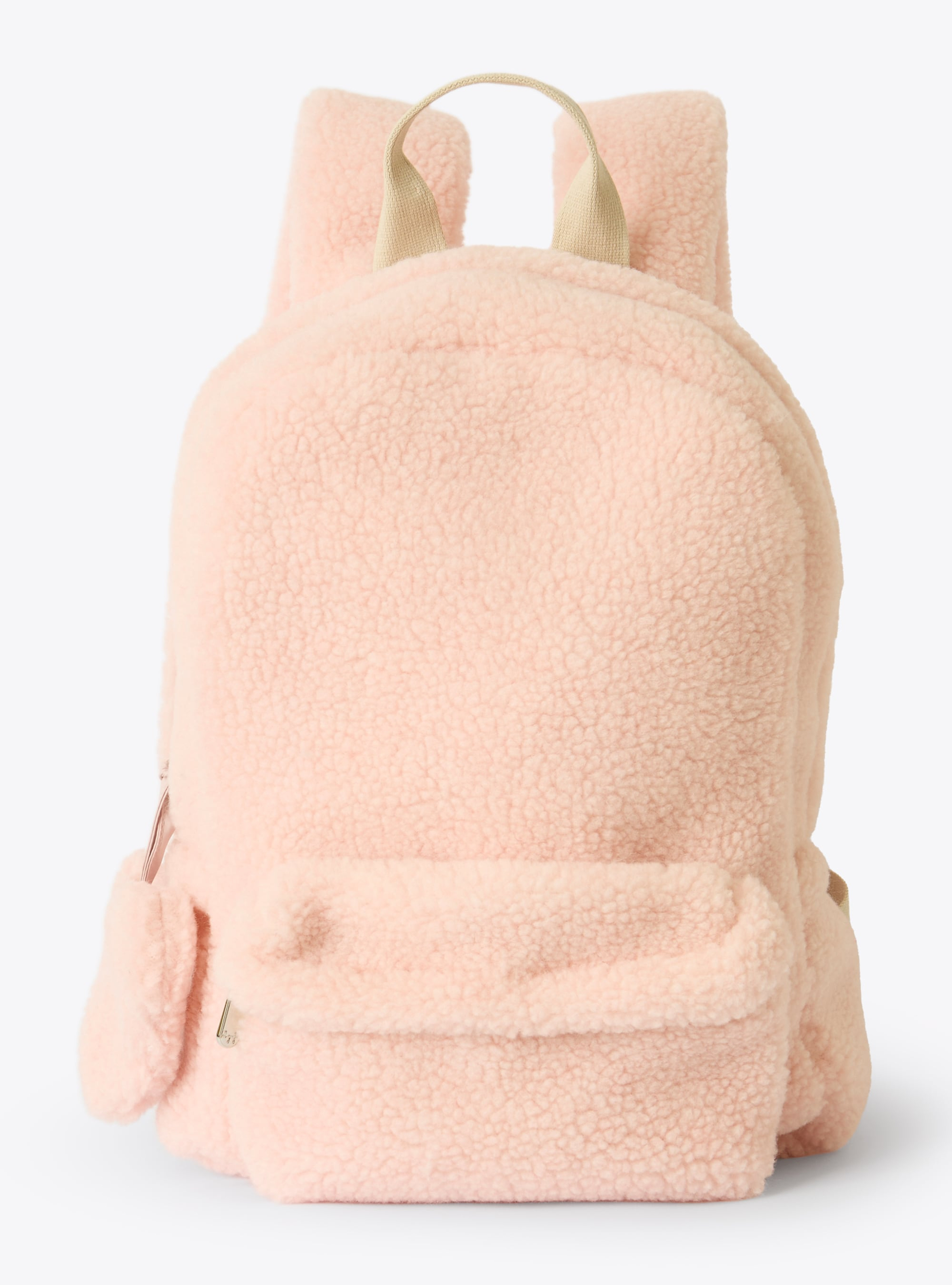 Teddy fleece backpack - Pink | Il Gufo