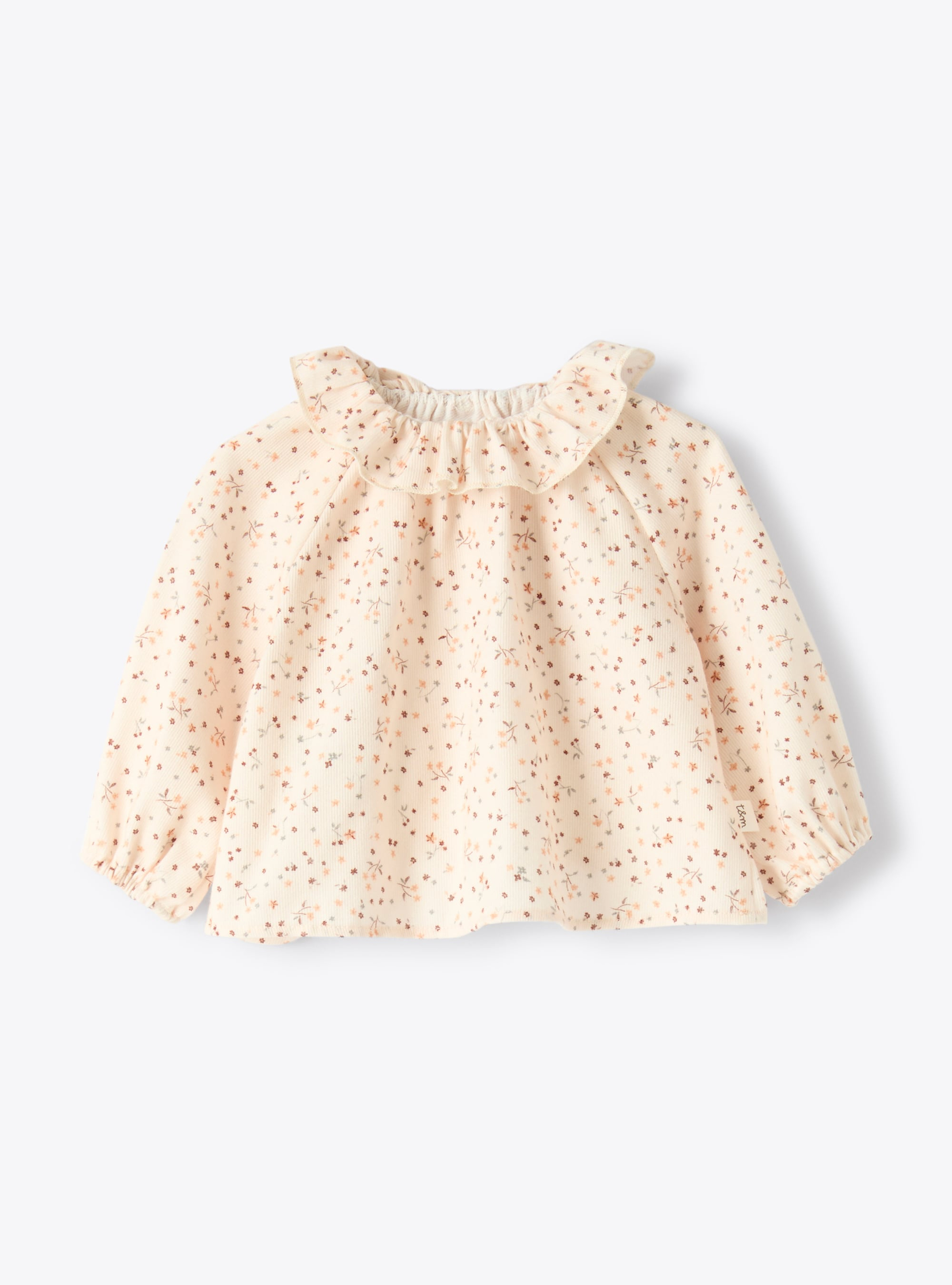 Organic cotton blouse with a floral print - Рубашки - Il Gufo