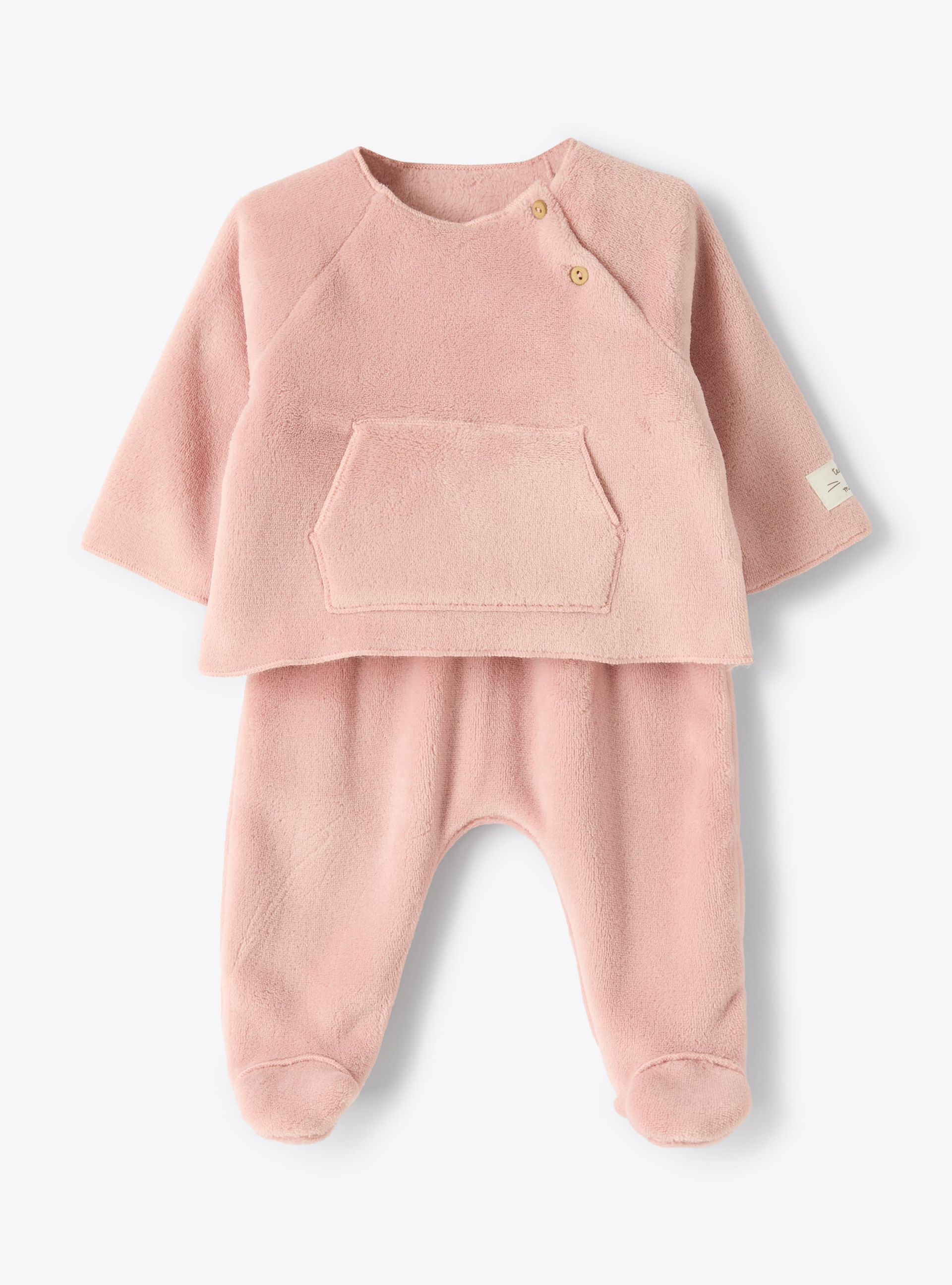 Ensemble en polaire recyclée - Rose | Il Gufo