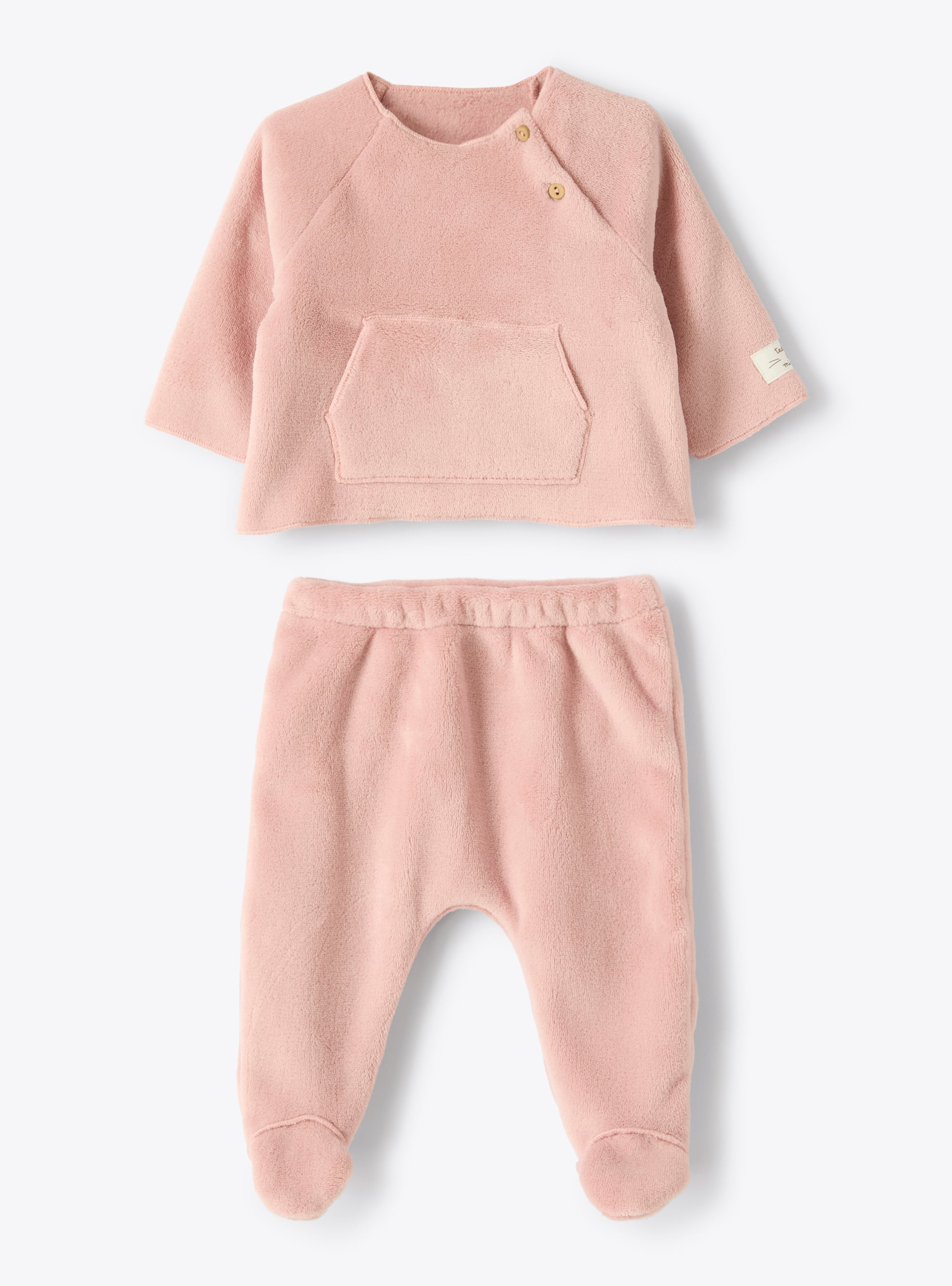 Ensemble en polaire recyclée - Rose | Il Gufo
