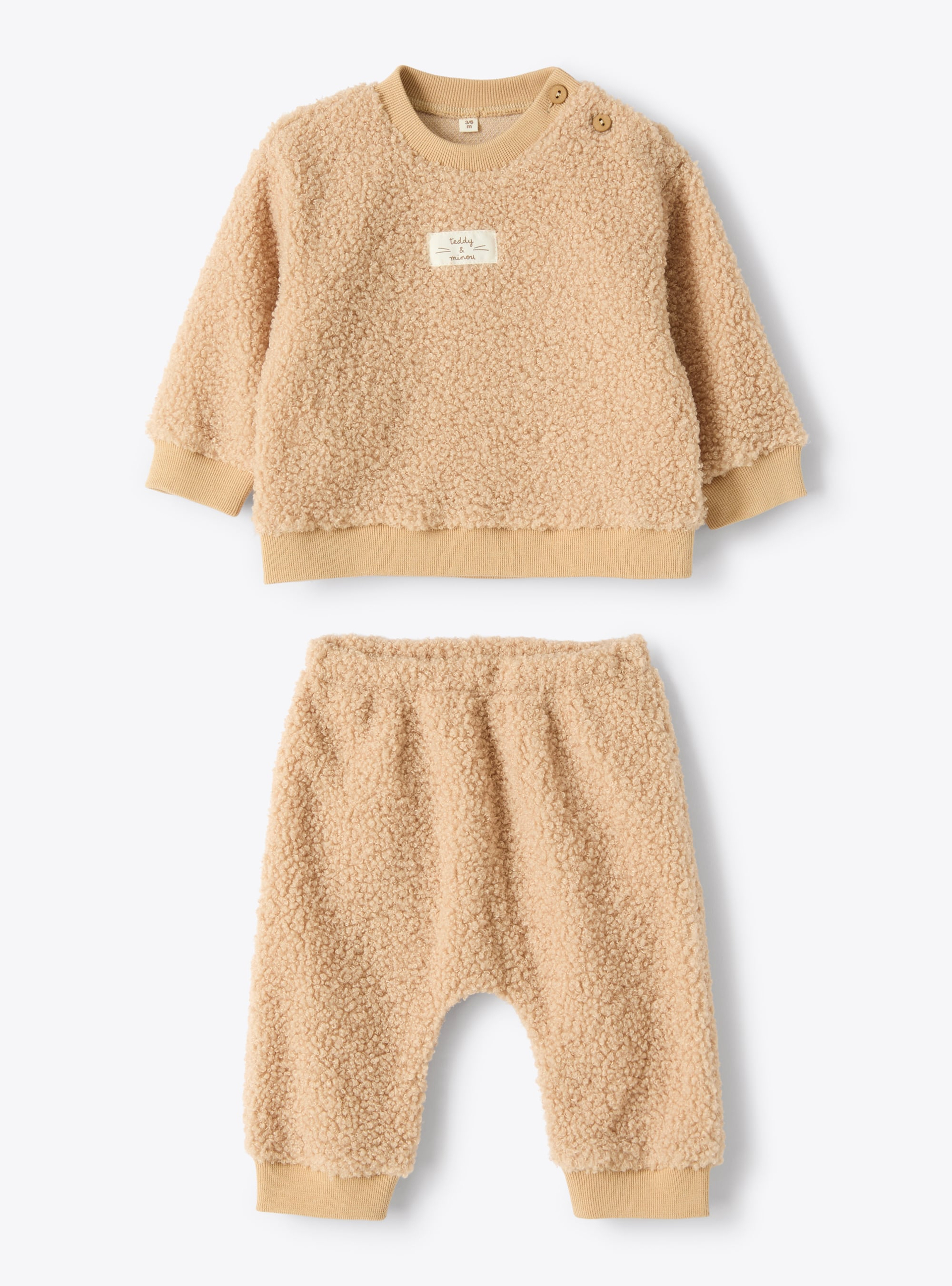 Two-piece set in curly fabric - Комплекты-двойки - Il Gufo