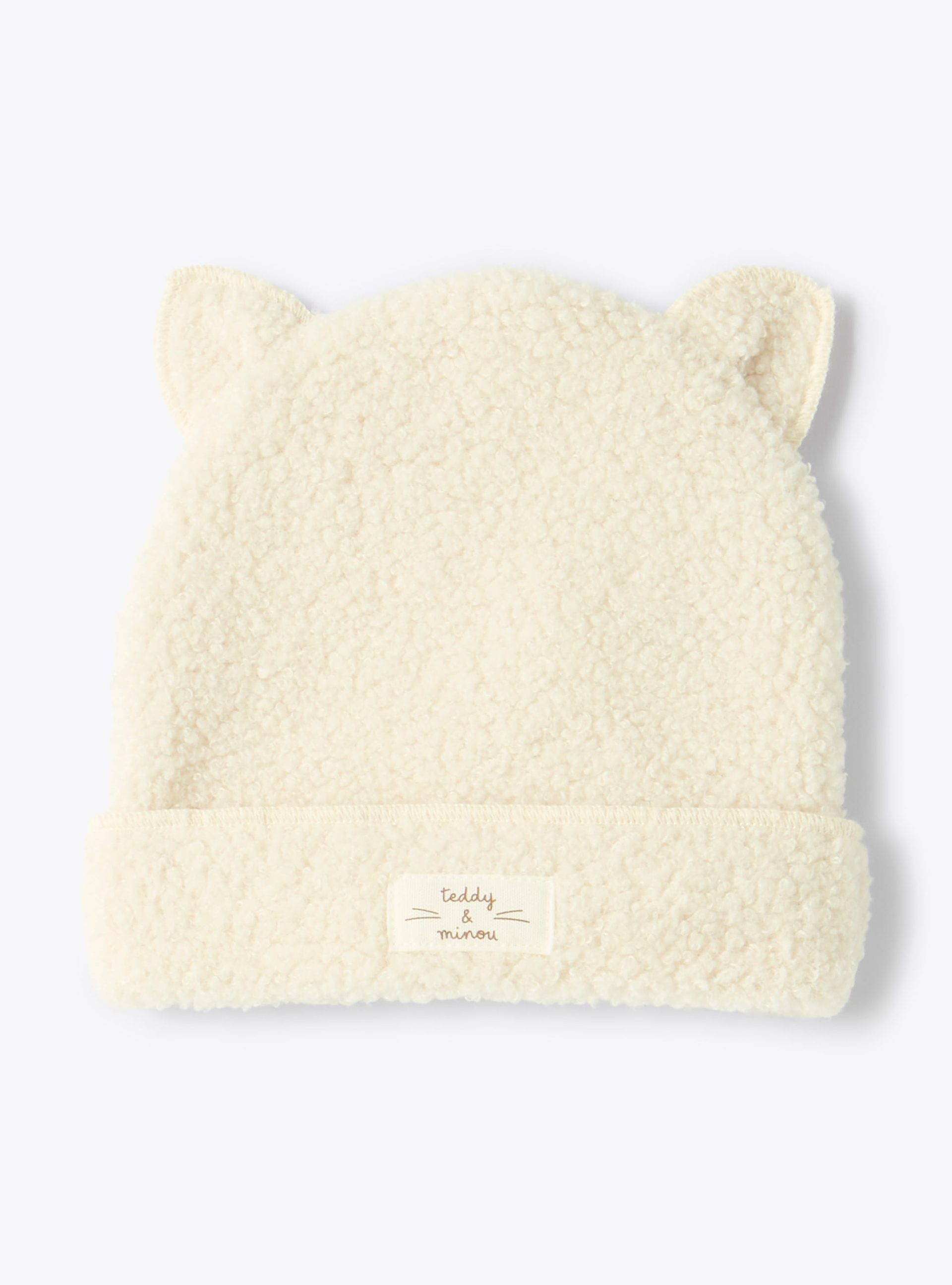 Bonnet en bouclette avec oreilles - Accessoires - Il Gufo