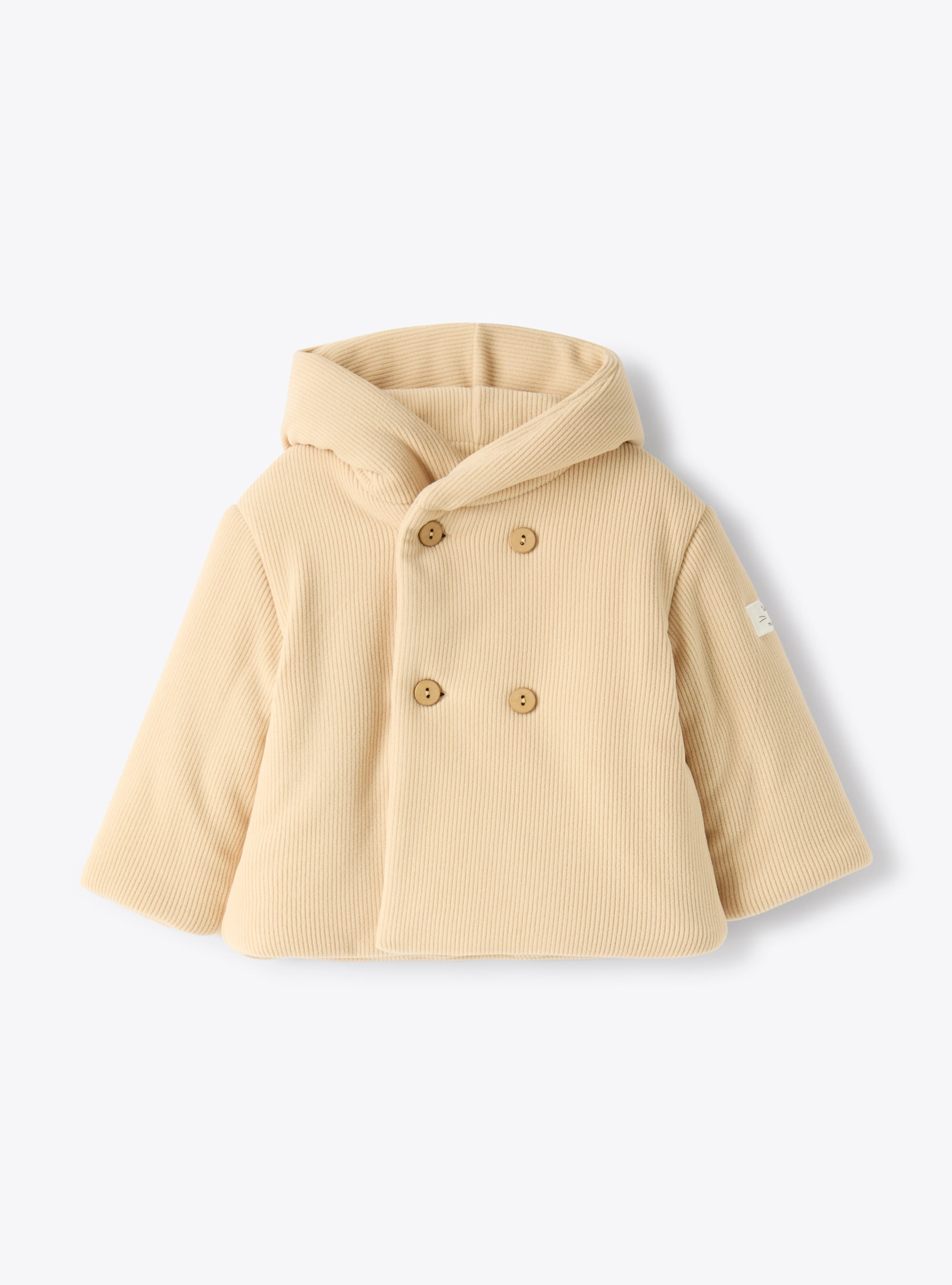 Veste matelassée écoresponsable en velours côtelé - Beige | Il Gufo
