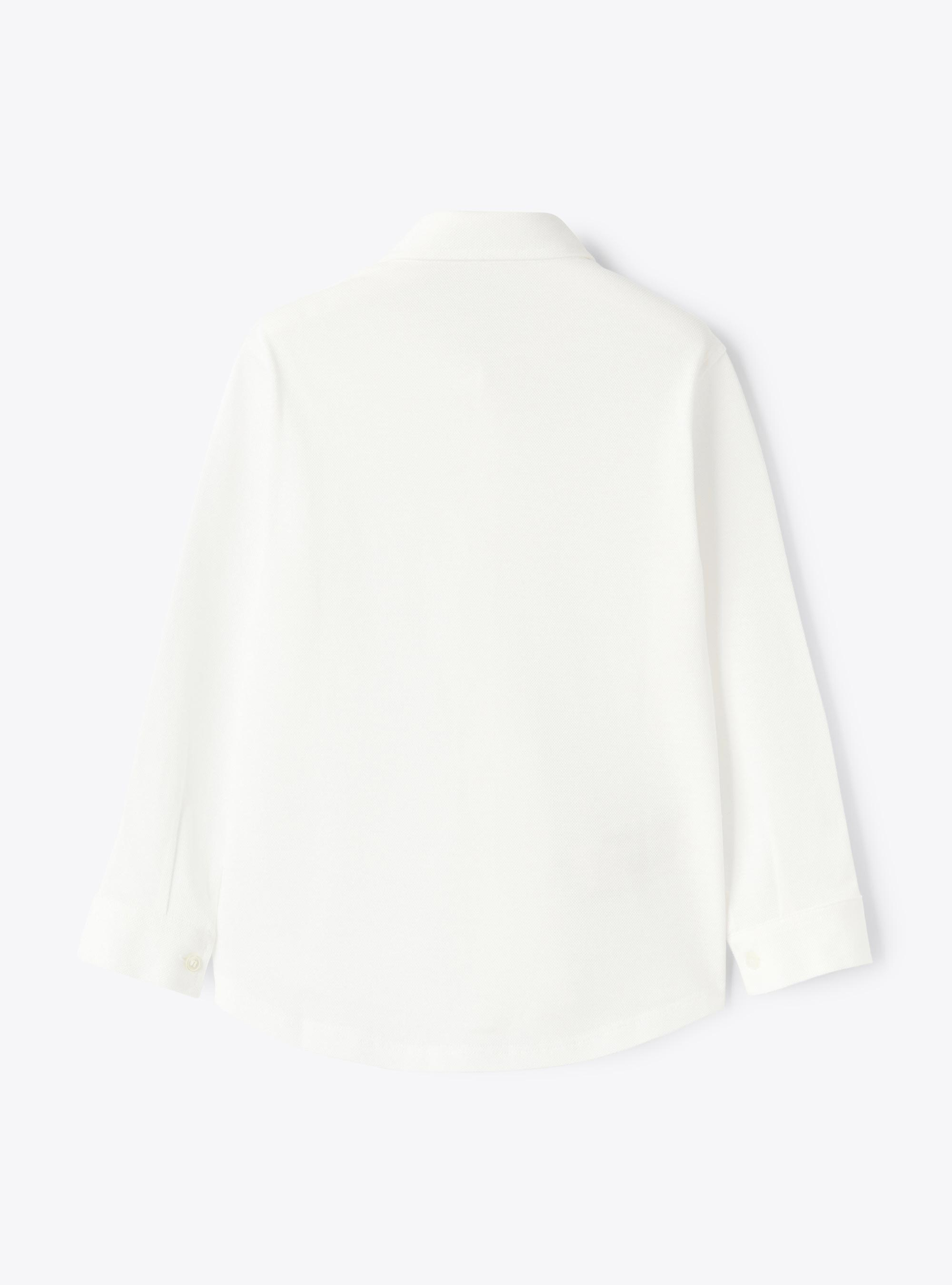 White Oxford jersey shirt - White | Il Gufo