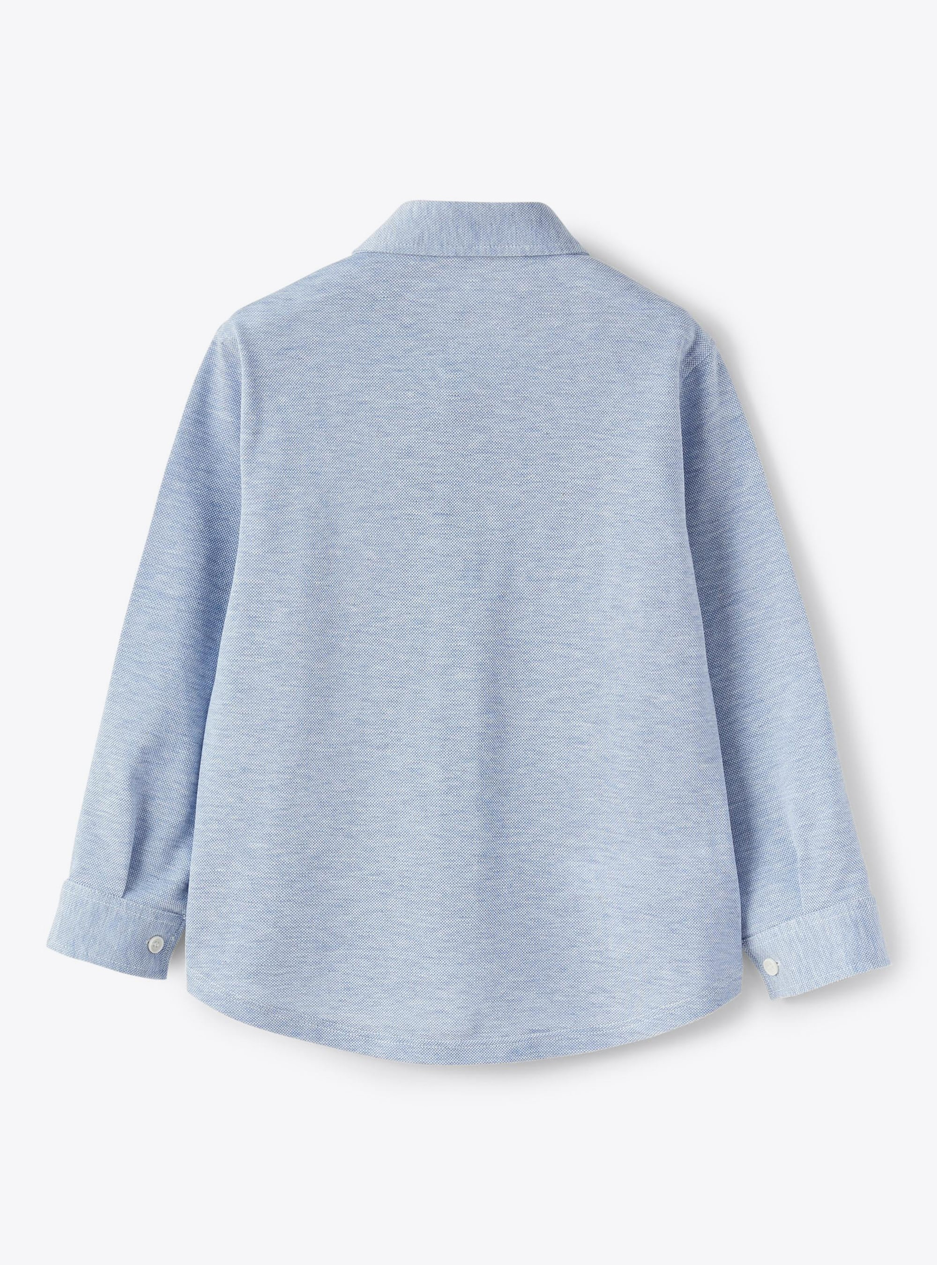 Light blue Oxford jersey shirt - Light blue | Il Gufo