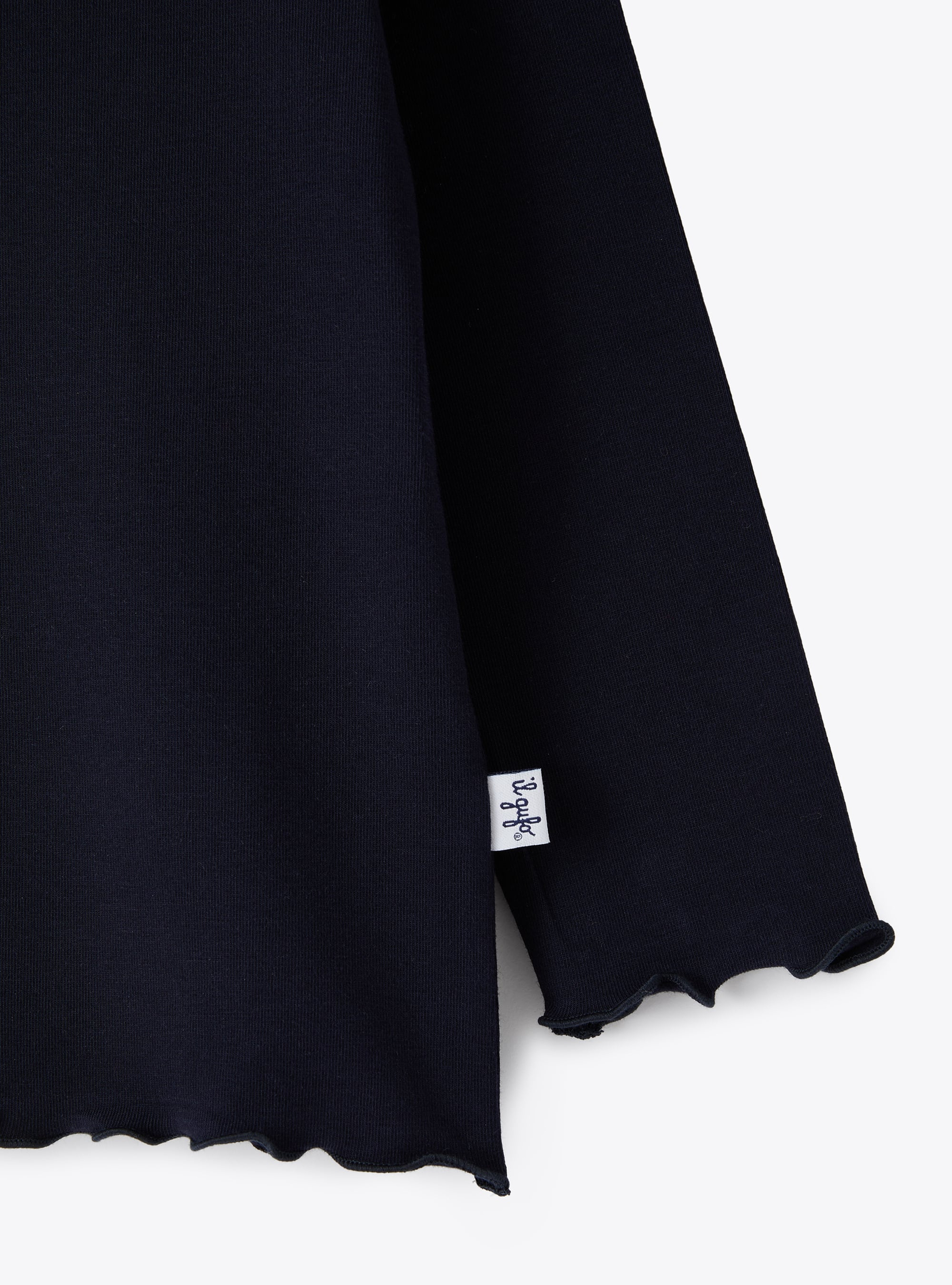 Brushed stretch jersey T-shirt - Blue | Il Gufo