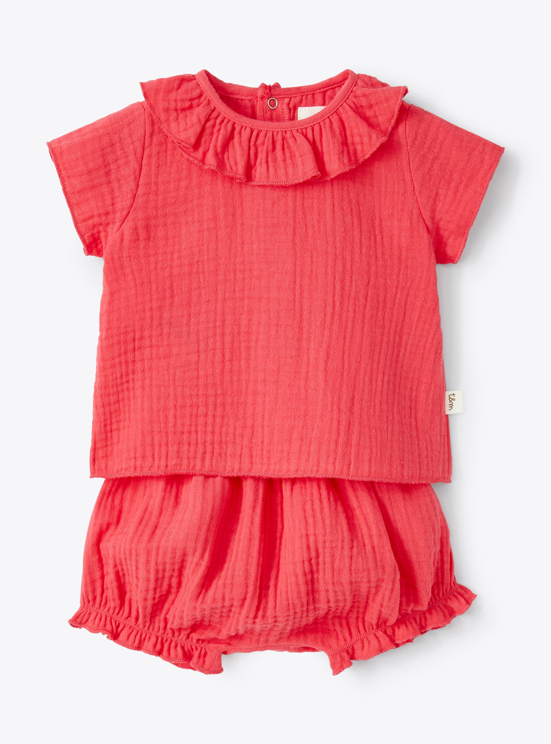 Two-piece set in organic cotton gauze - Two-piece sets - Il Gufo