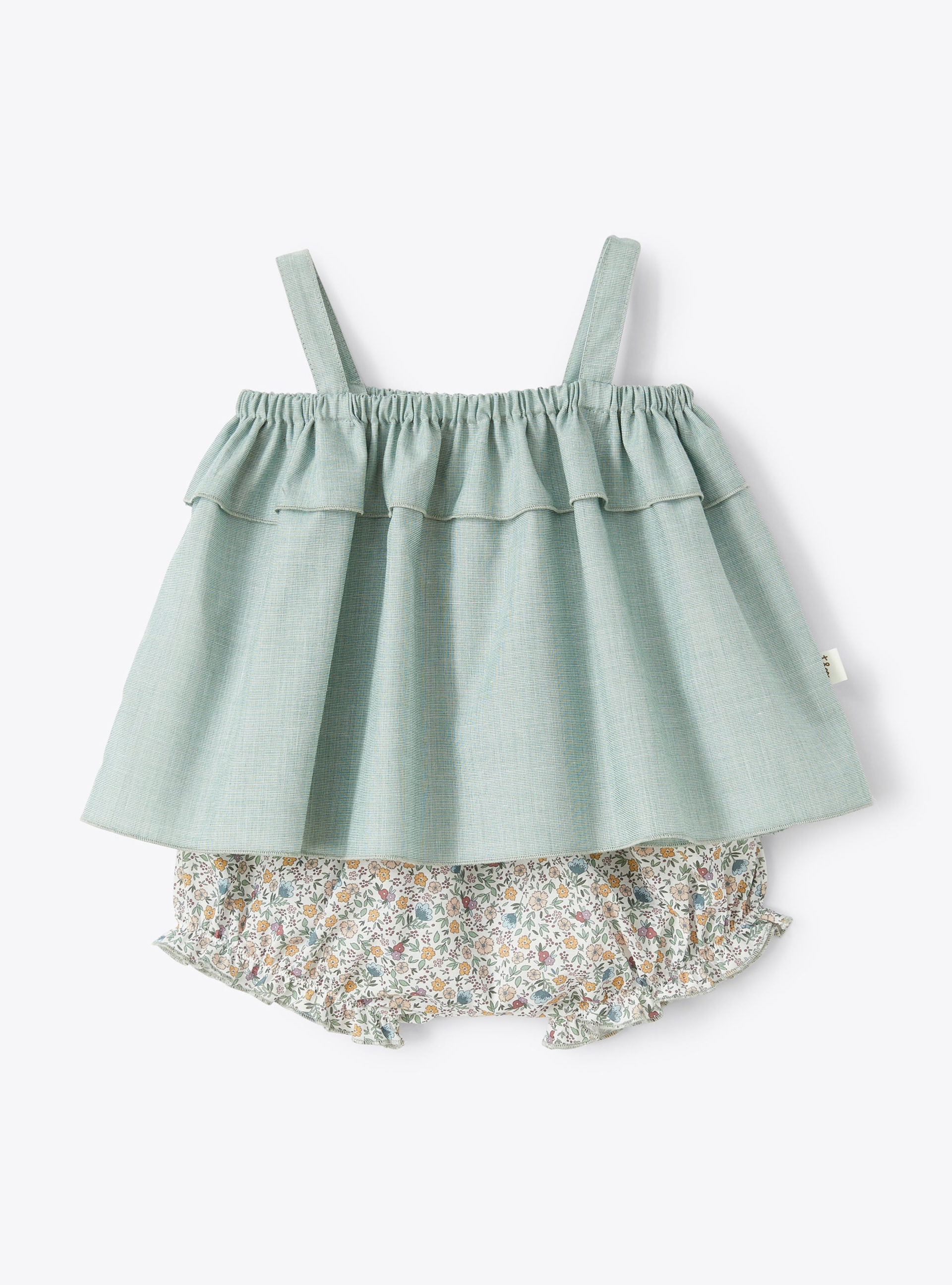 Two-piece set in dual-textured fabric - Two-piece sets - Il Gufo