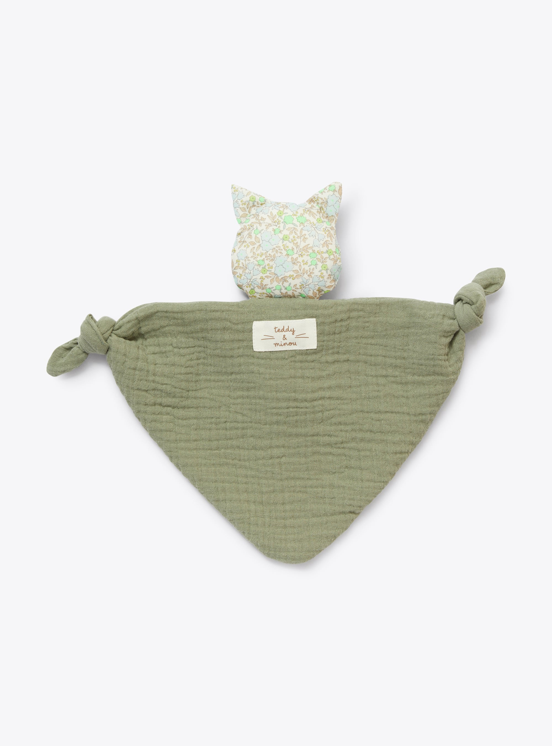 Organic gauze comforter with kitten design - Accessories - Il Gufo