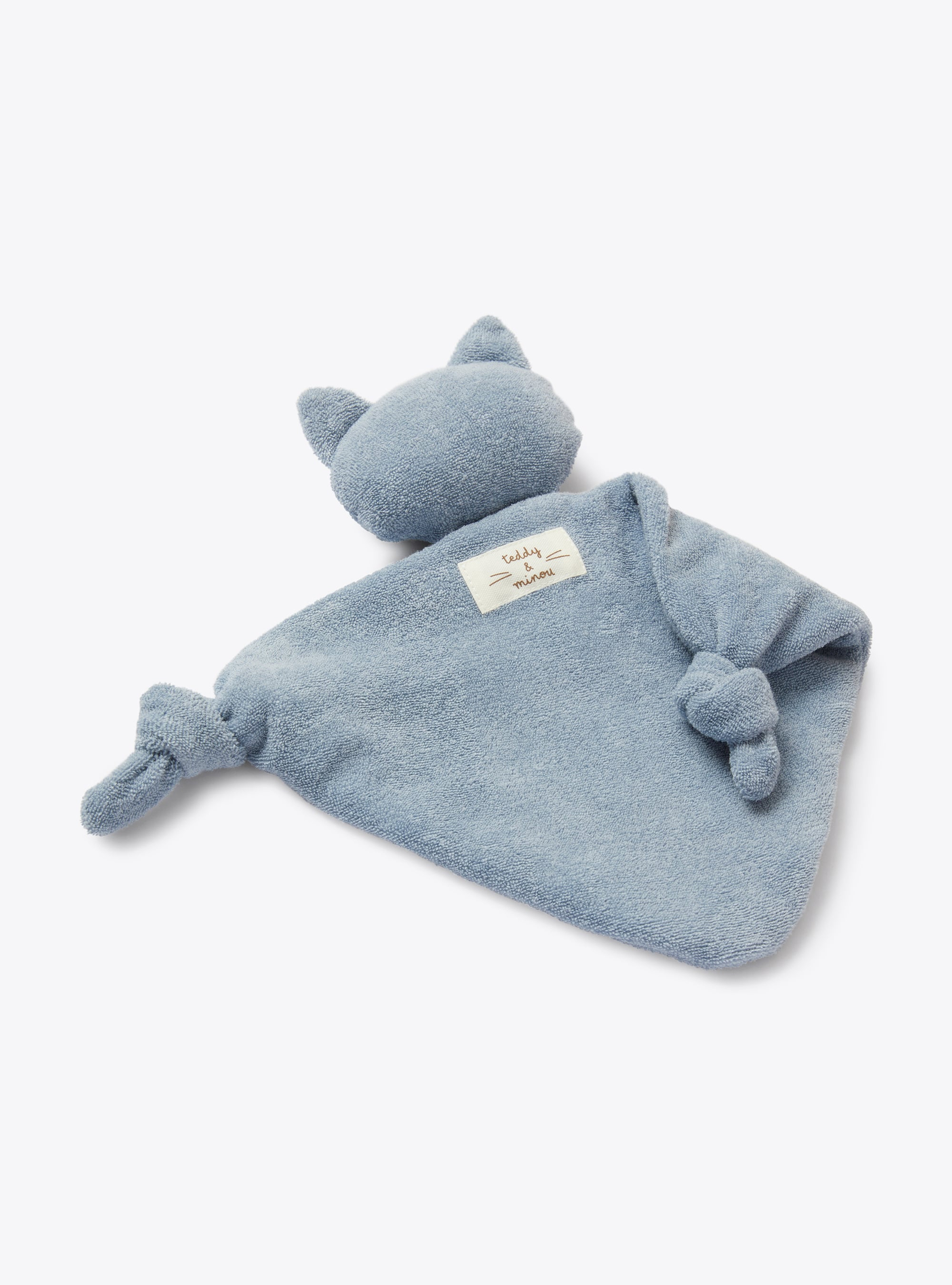 Cotton terry cloth comforter - Light blue | Il Gufo