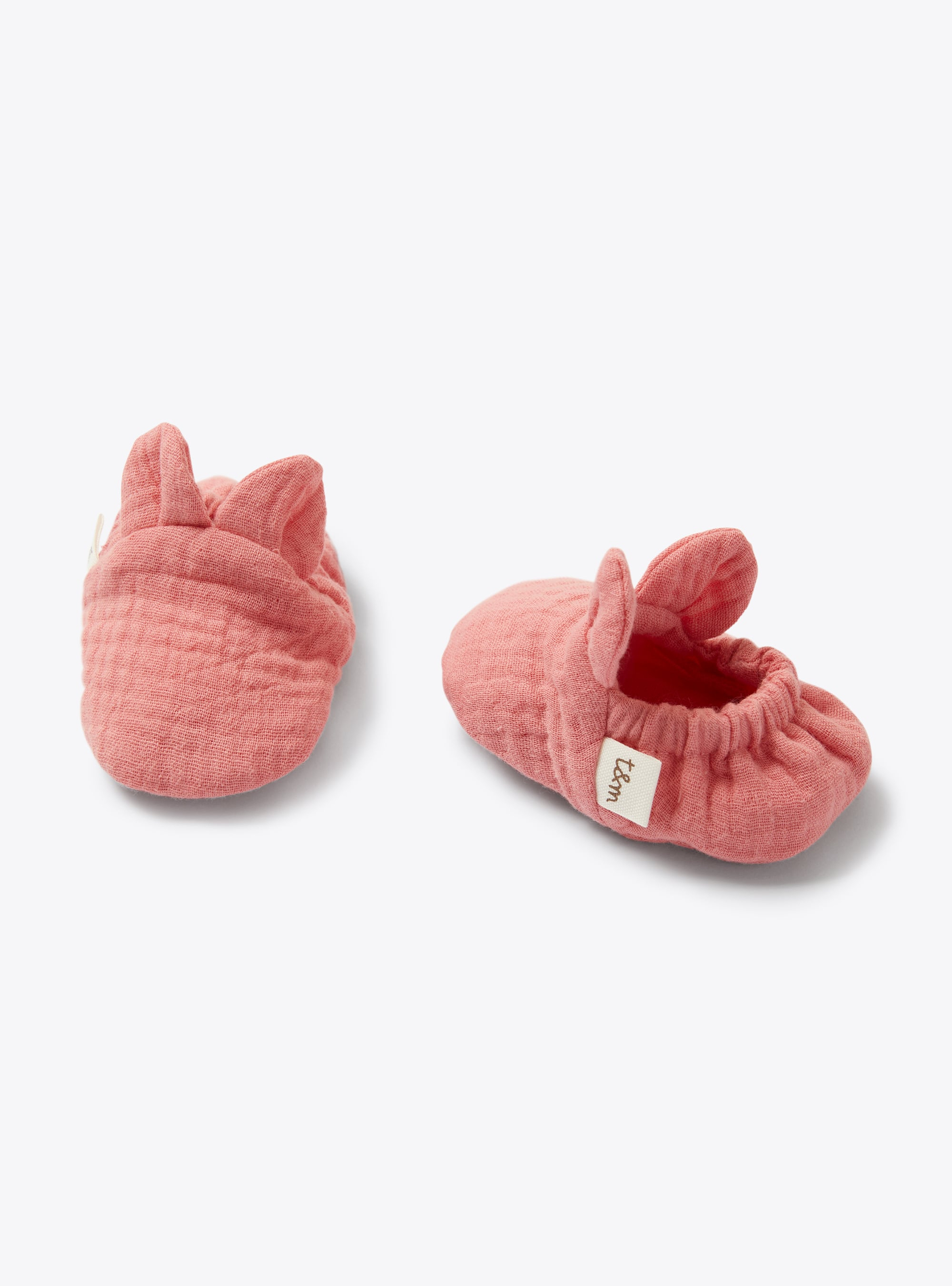 Set in organic gauze with hat and shoes - Accessories - Il Gufo
