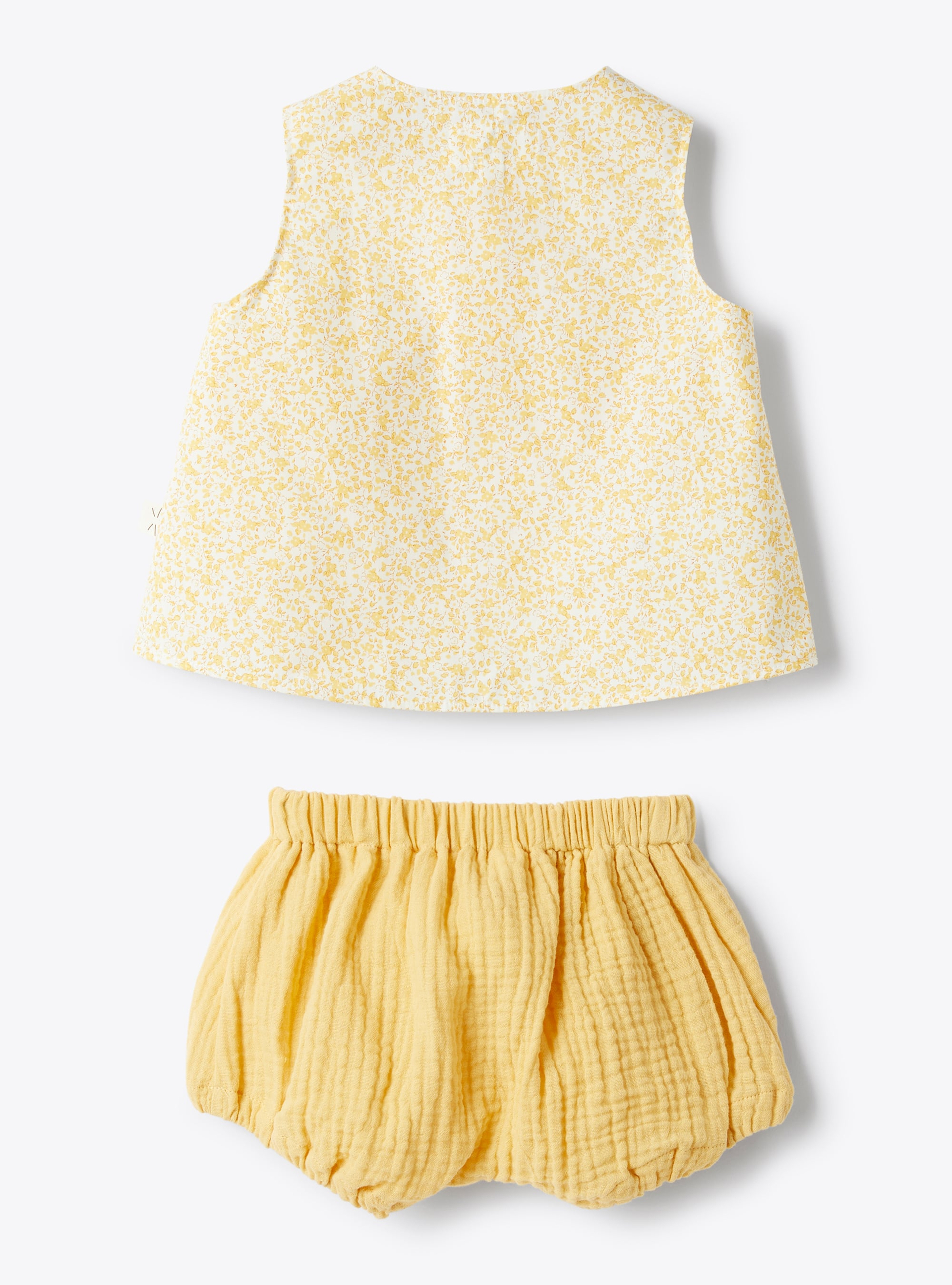 Floral print cotton set - Orange | Il Gufo