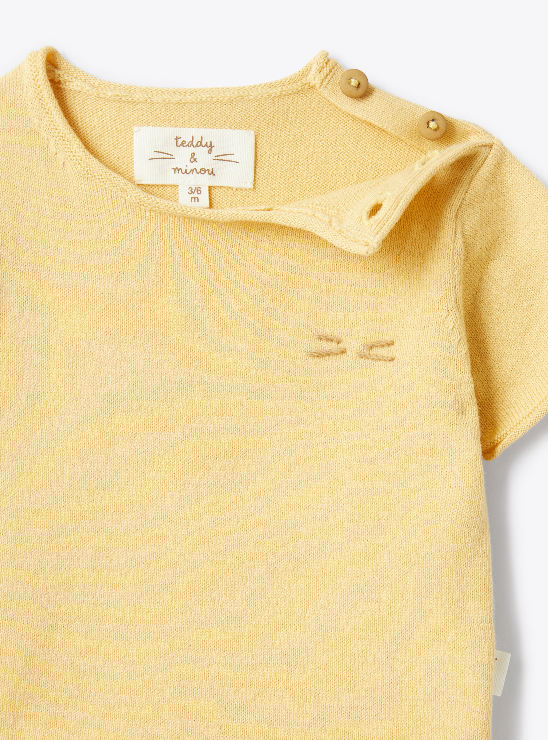 Organic cotton knit set - Orange | Il Gufo