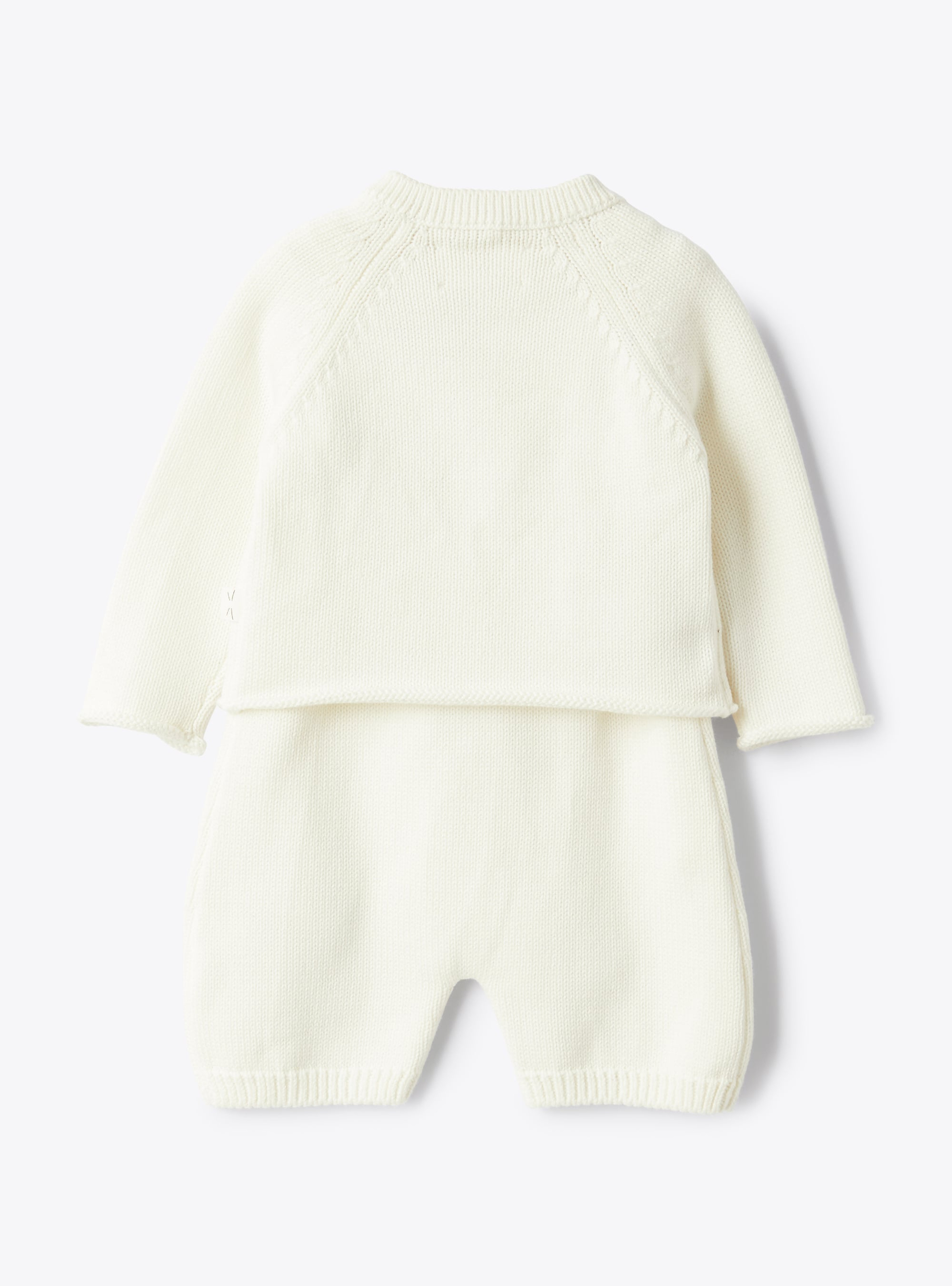Cotton jacket and overall set - White | Il Gufo