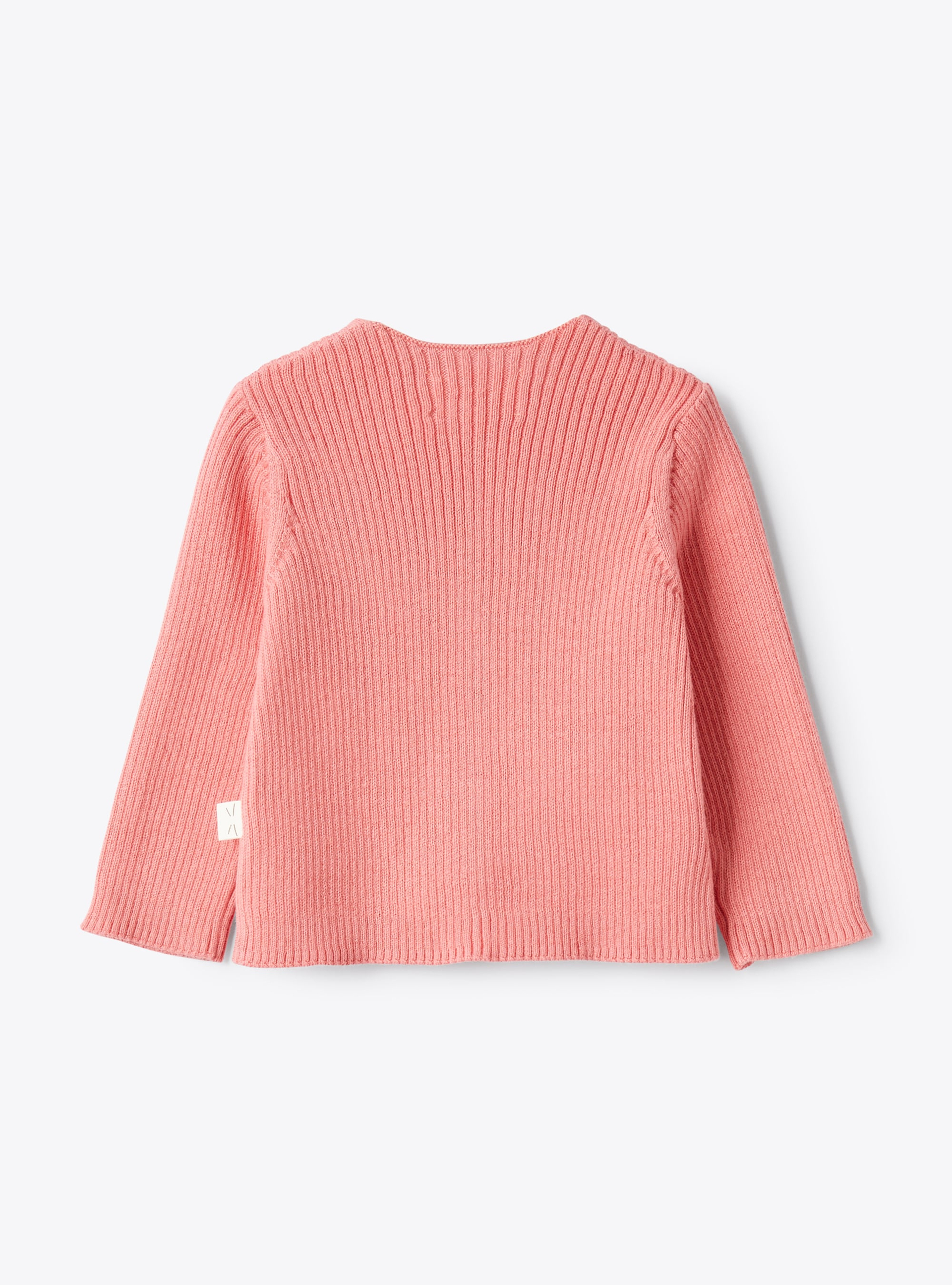 Organic cotton cardigan - Fuchsia | Il Gufo