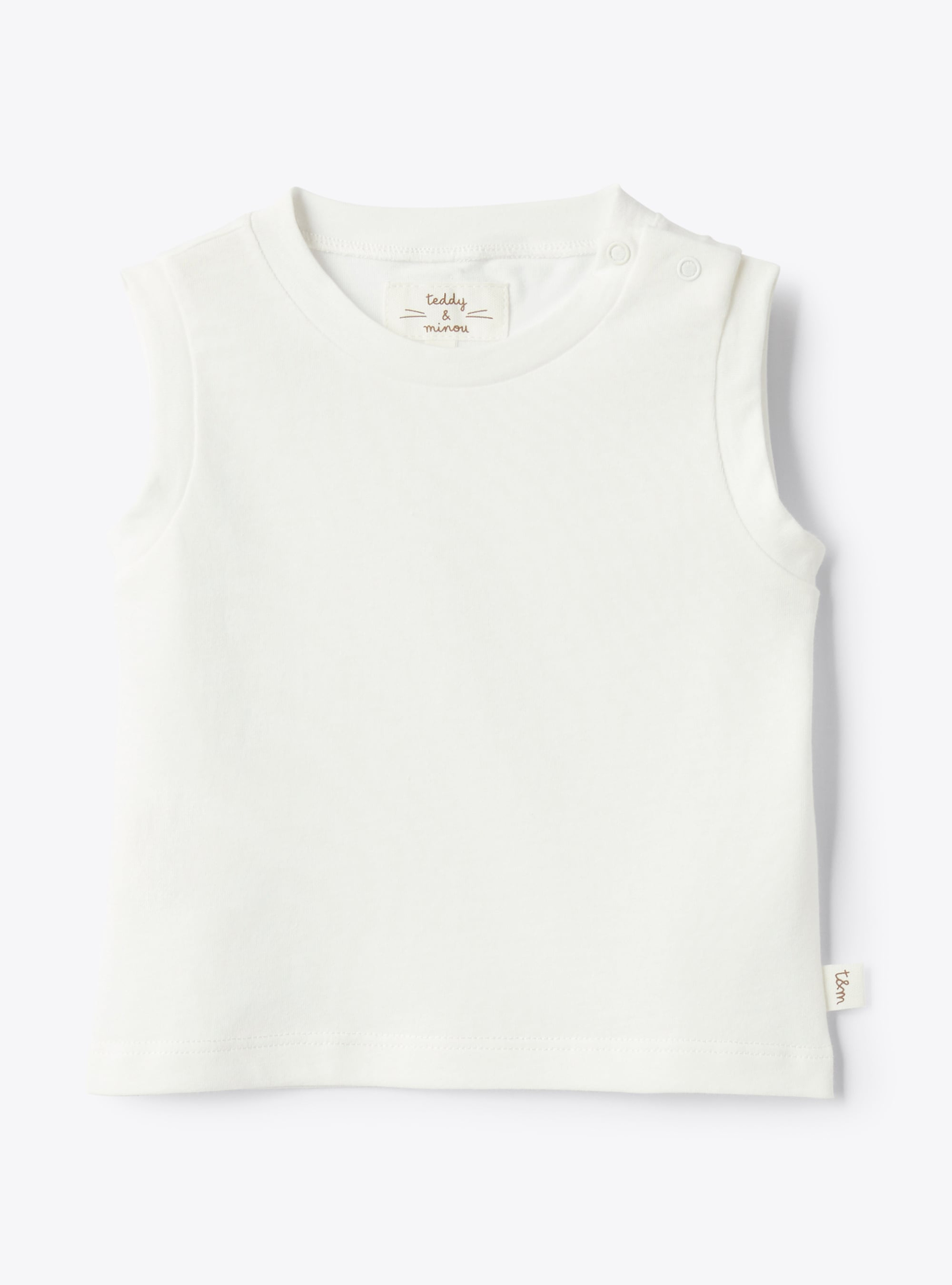Organic cotton jersey top - T-shirts - Il Gufo