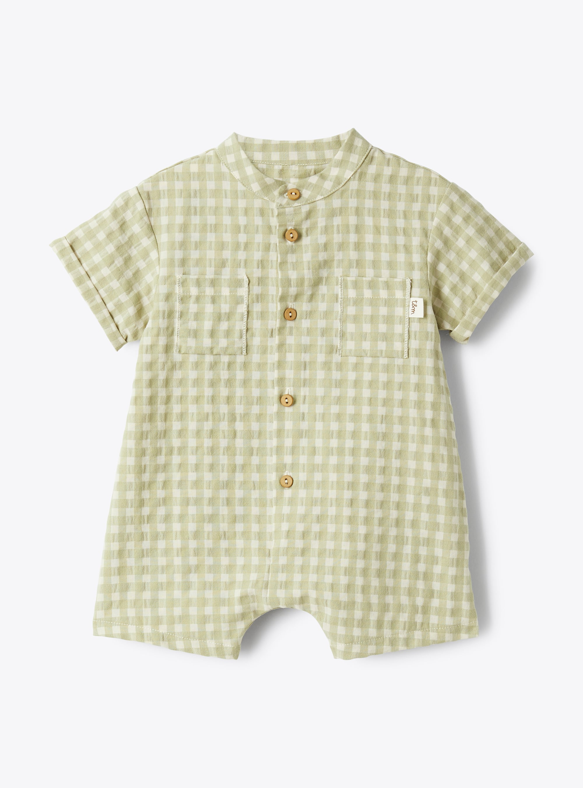 Combi-short en coton à carreaux - Ensembles - Il Gufo