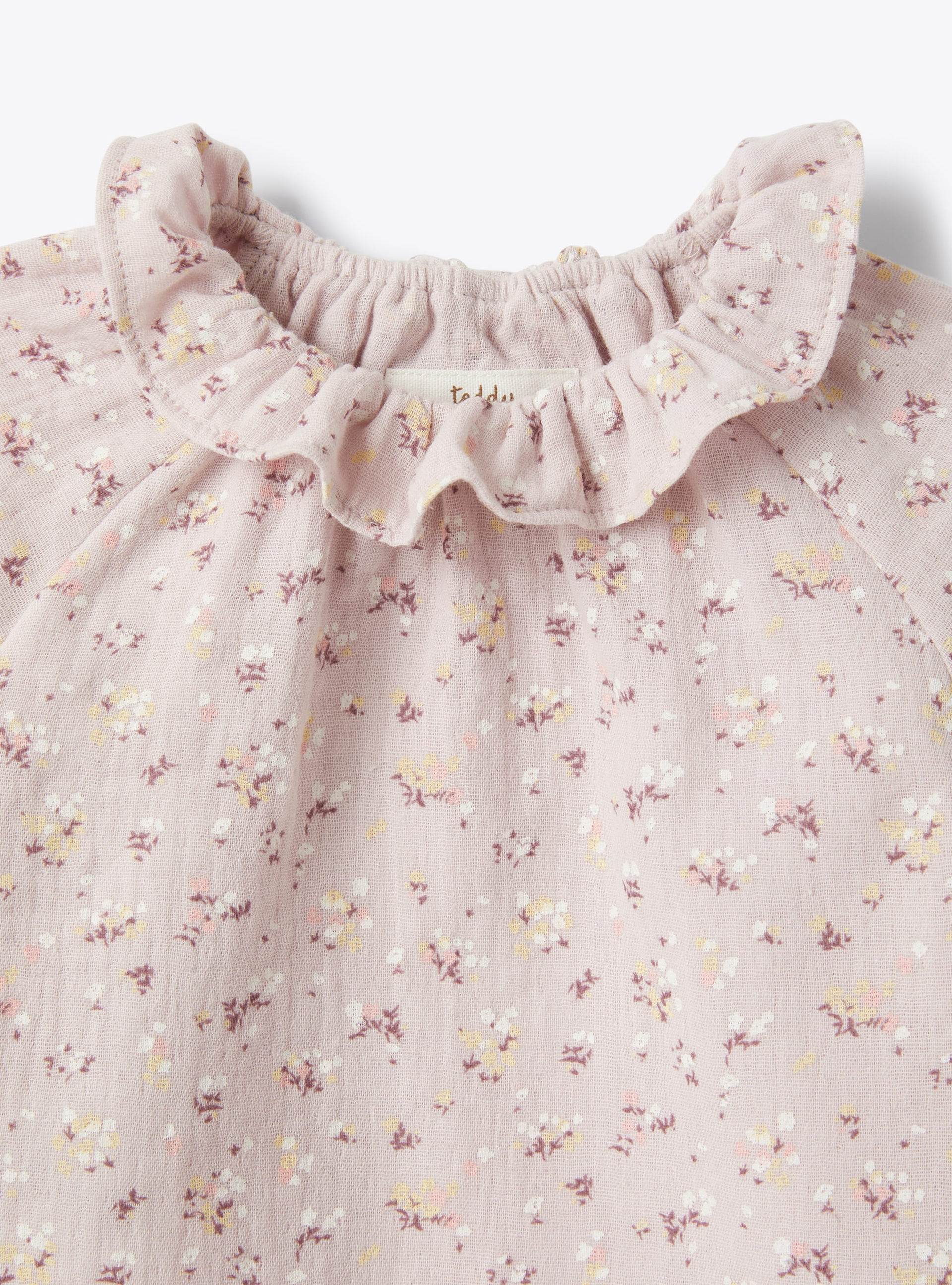 Chemise en gaze organique - Violet | Il Gufo
