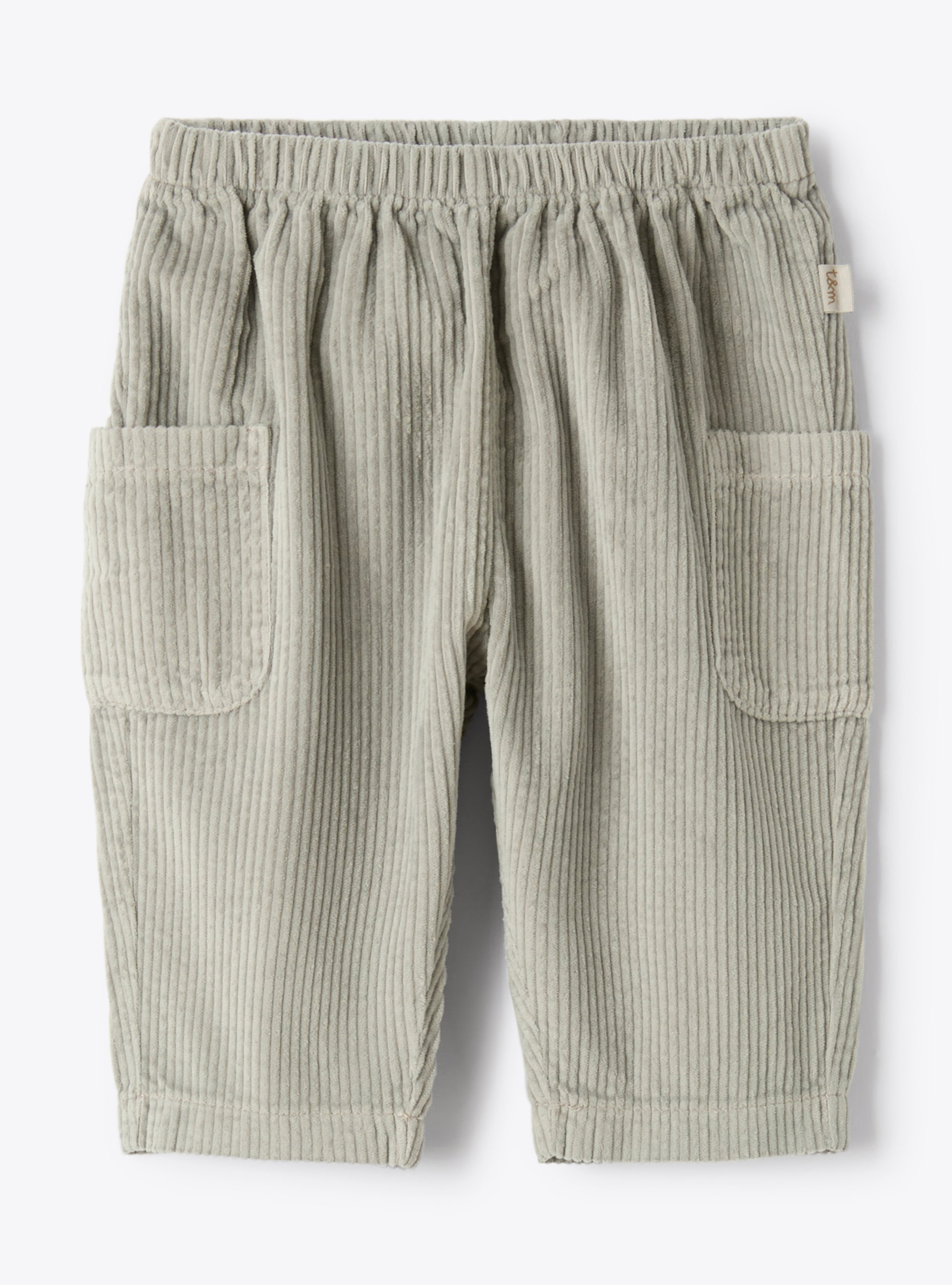 Upcycled ribbed cotton velvet trousers - Trousers - Il Gufo