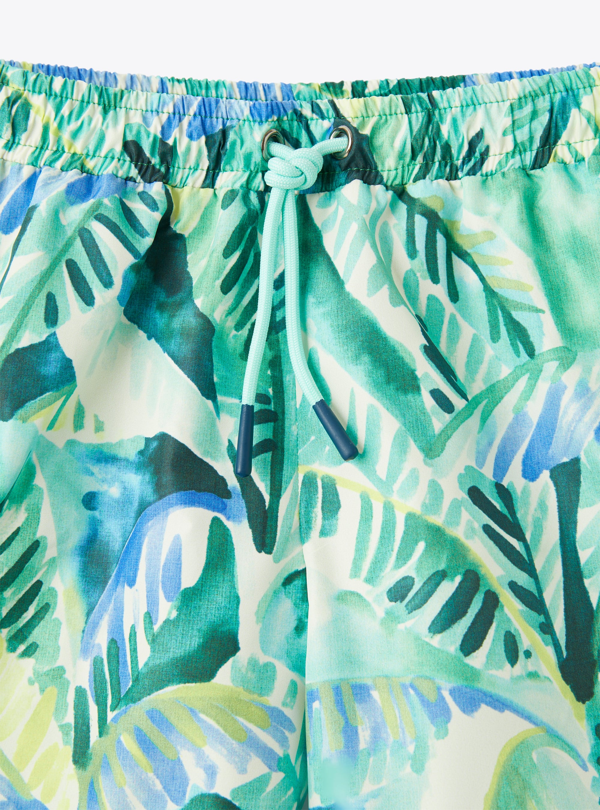 Leaf-print swim shorts - Green | Il Gufo