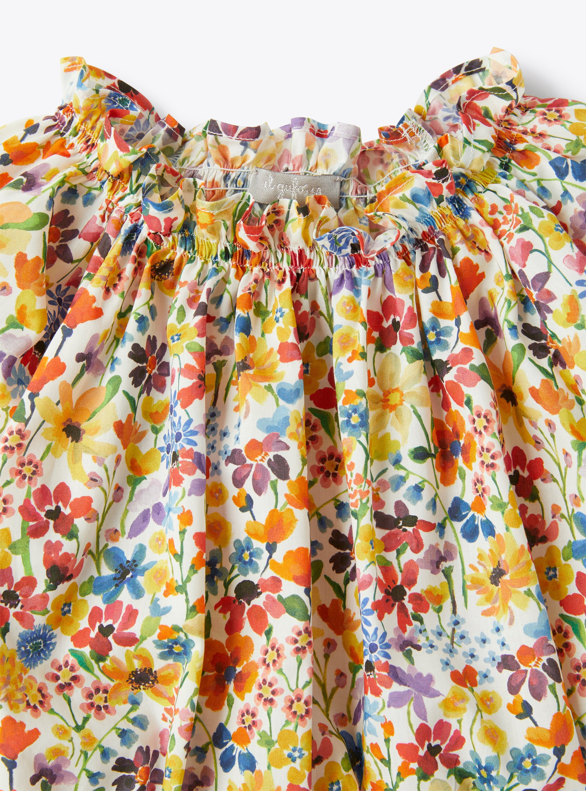 Shirt in Liberty-Fabric cotton - Yellow | Il Gufo