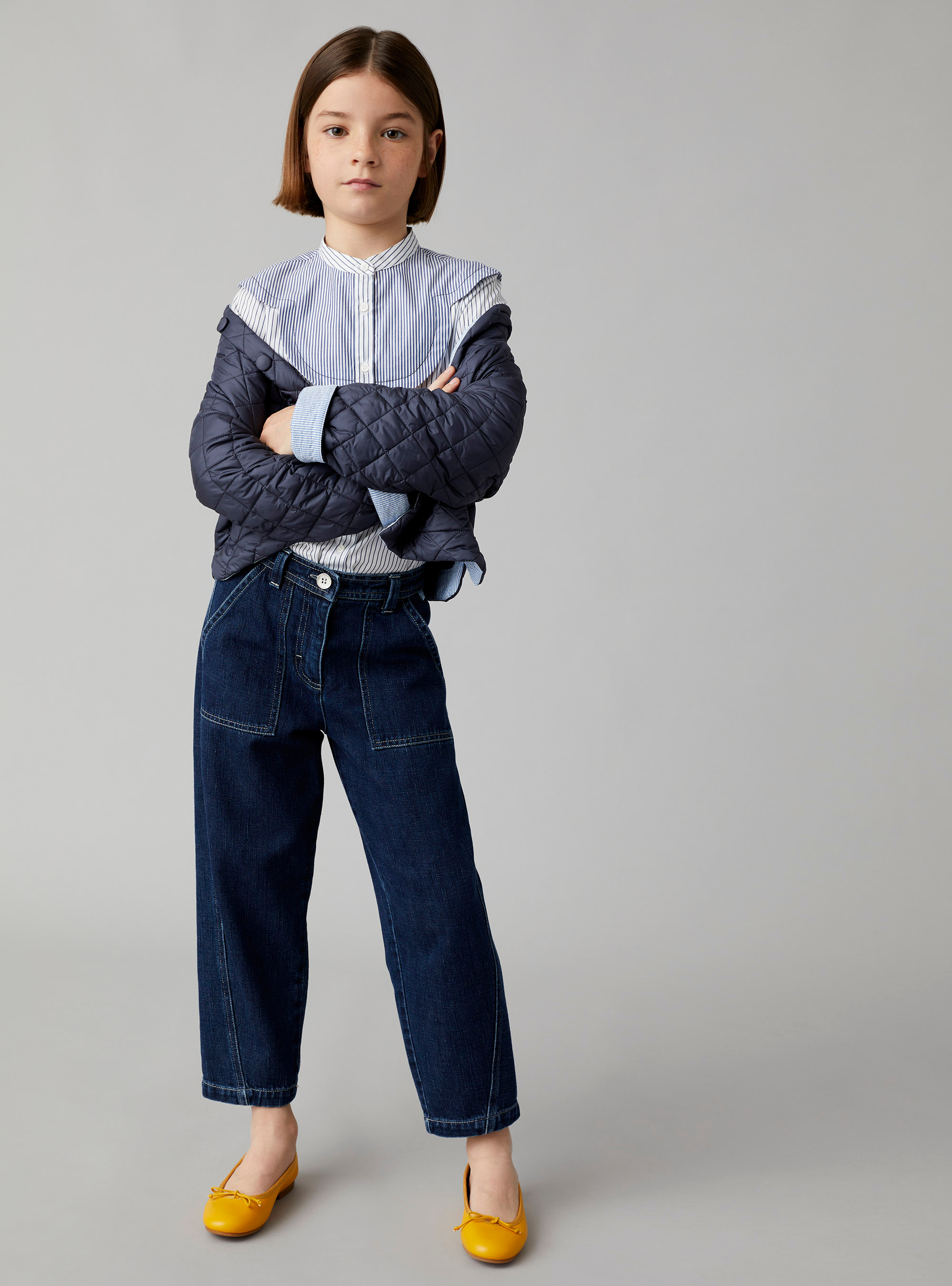 Striped cotton shirt  - Blue | Il Gufo