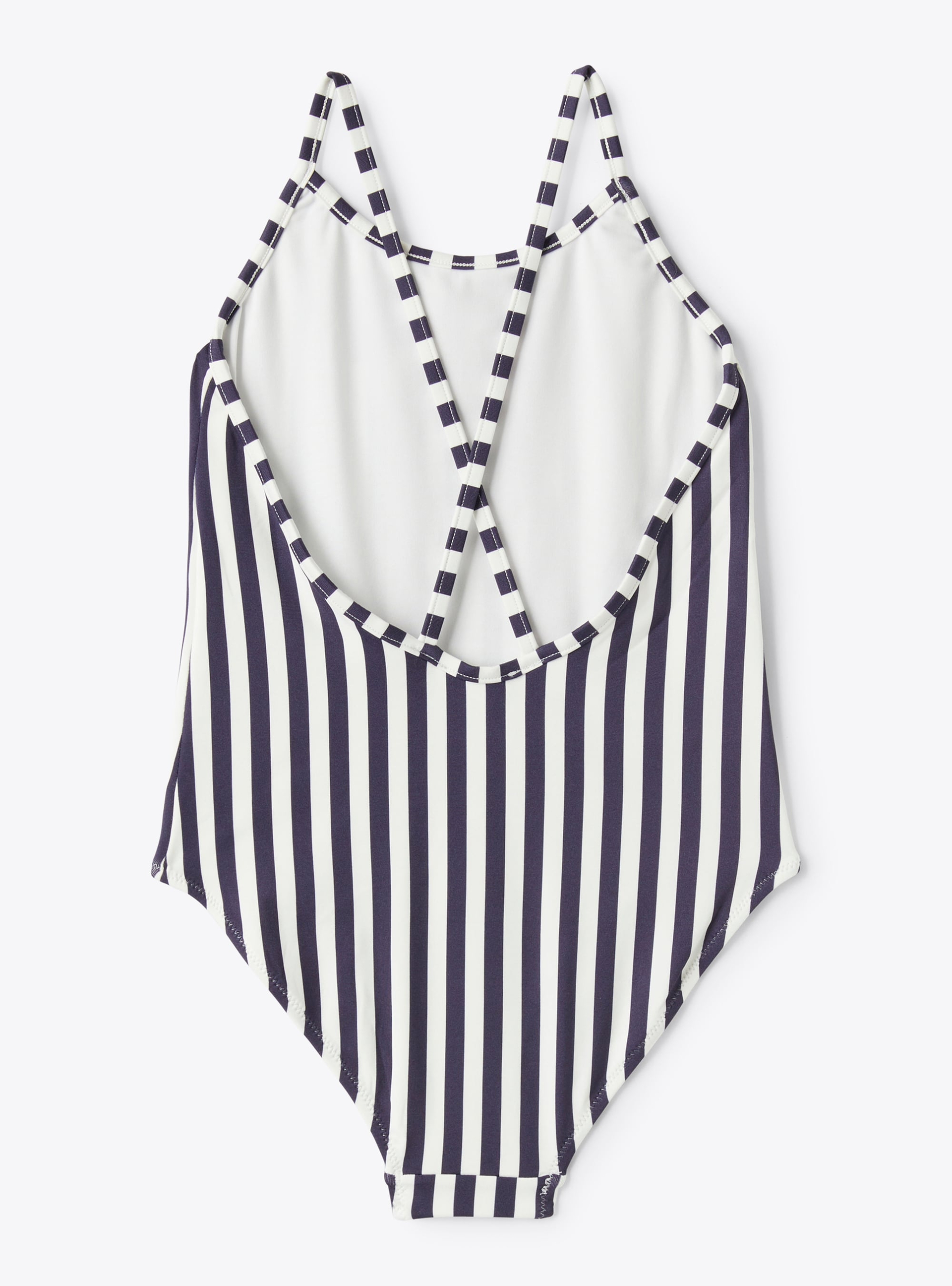 Costume intero stampa a righe - Blu | Il Gufo