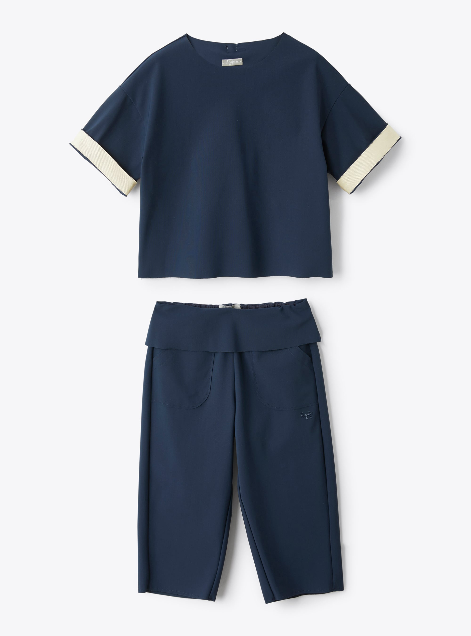 Set in Sensitive® Fabrics material - Blue | Il Gufo