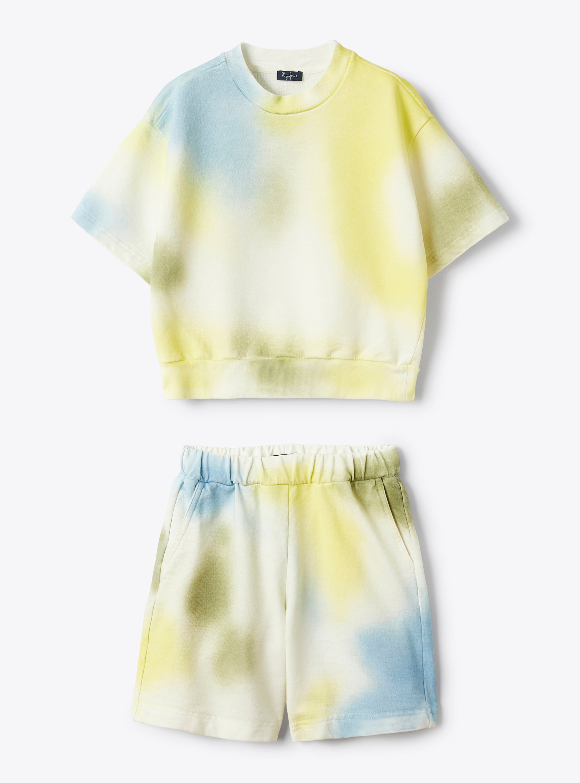 Two-piece set in fleece  - White | Il Gufo