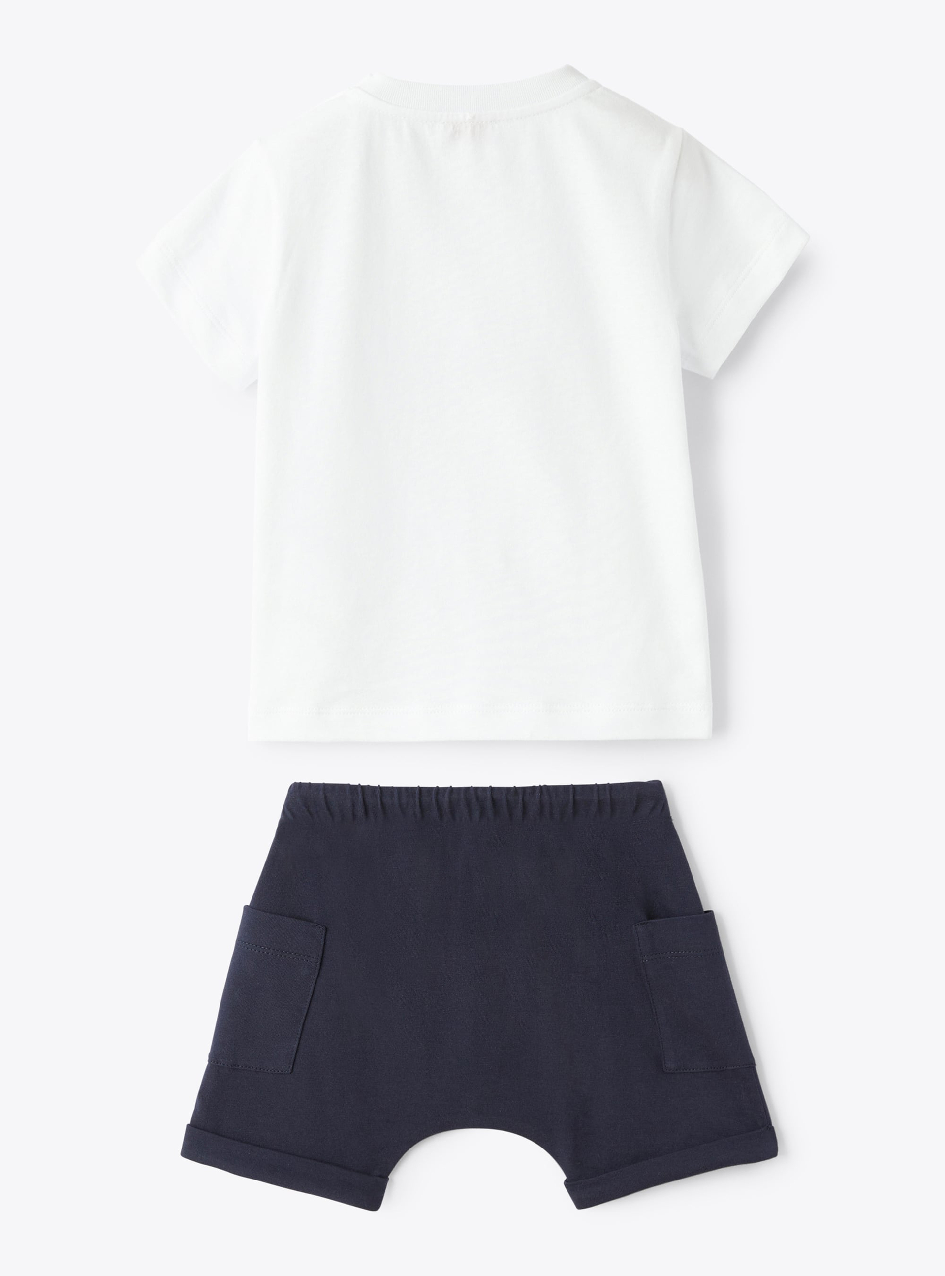 Two-piece set in jersey - Blue | Il Gufo