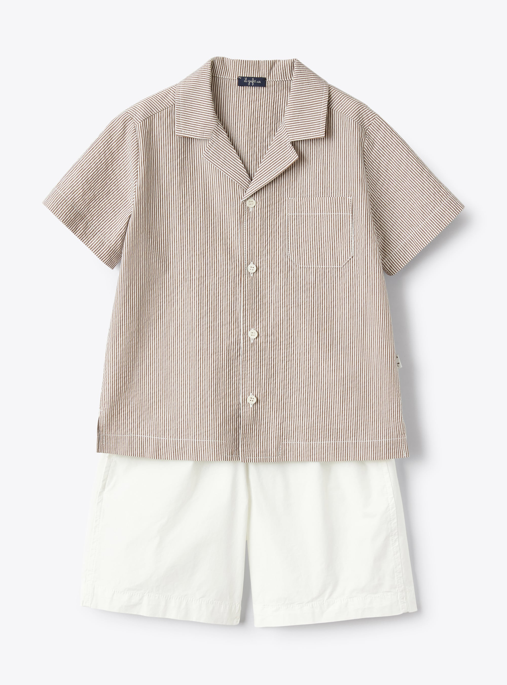 Two-piece set in seersucker  - Two-piece sets - Il Gufo