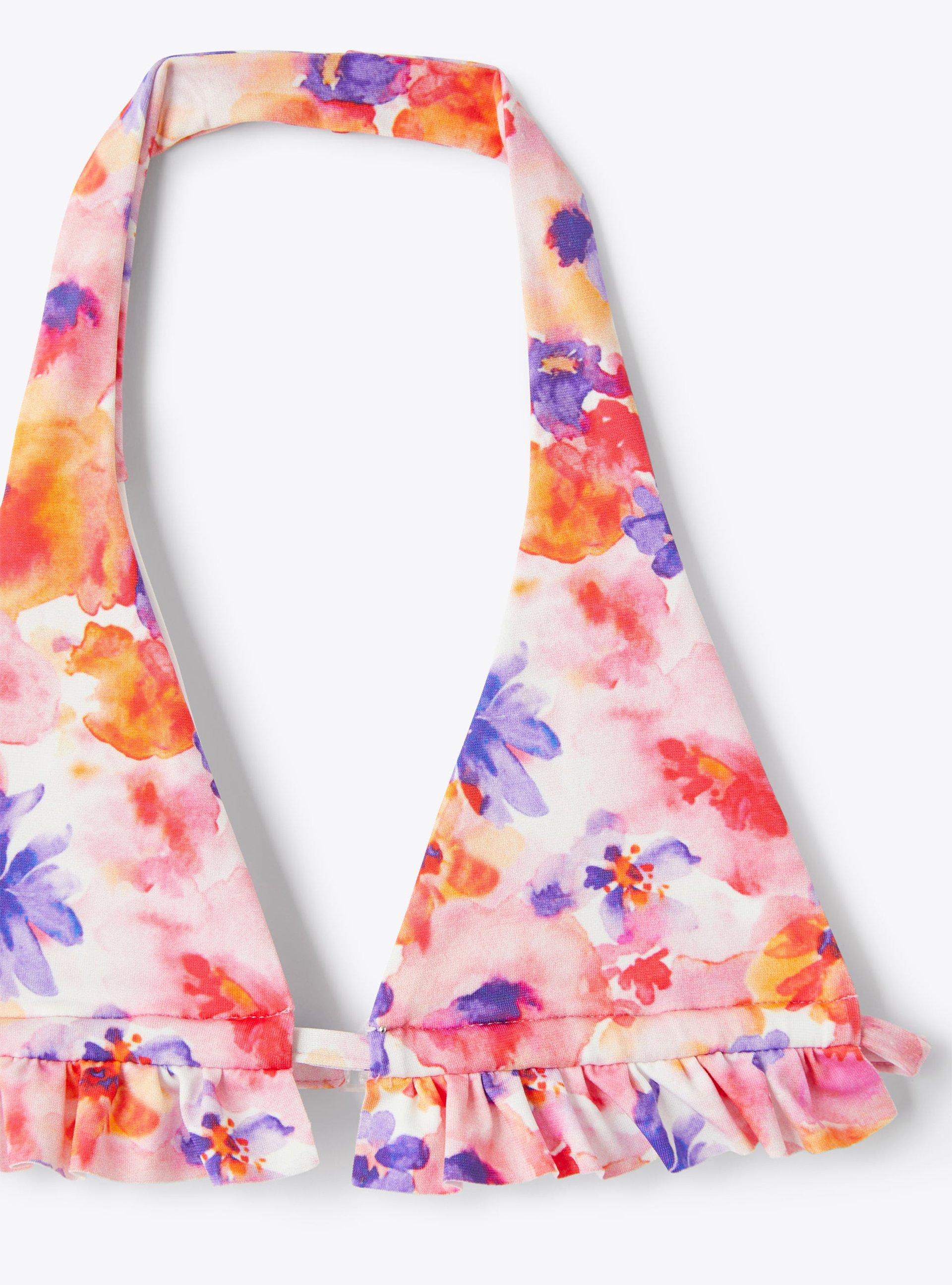 Two-piece swimsuit in floral-print lycra - White | Il Gufo