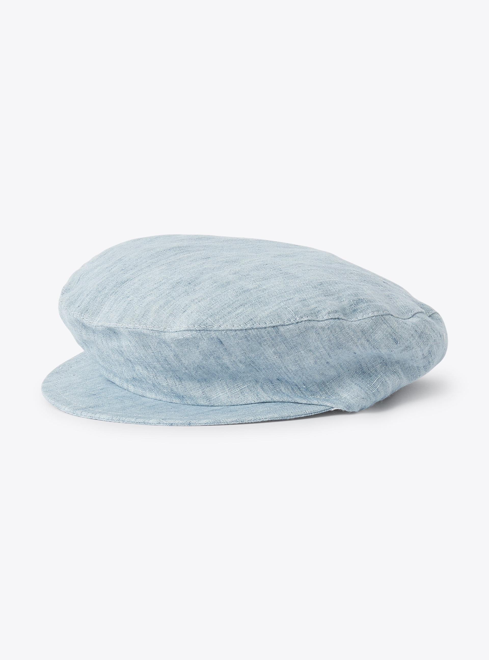 Chapeau style casquette en lin bleu ciel - Accessoires - Il Gufo