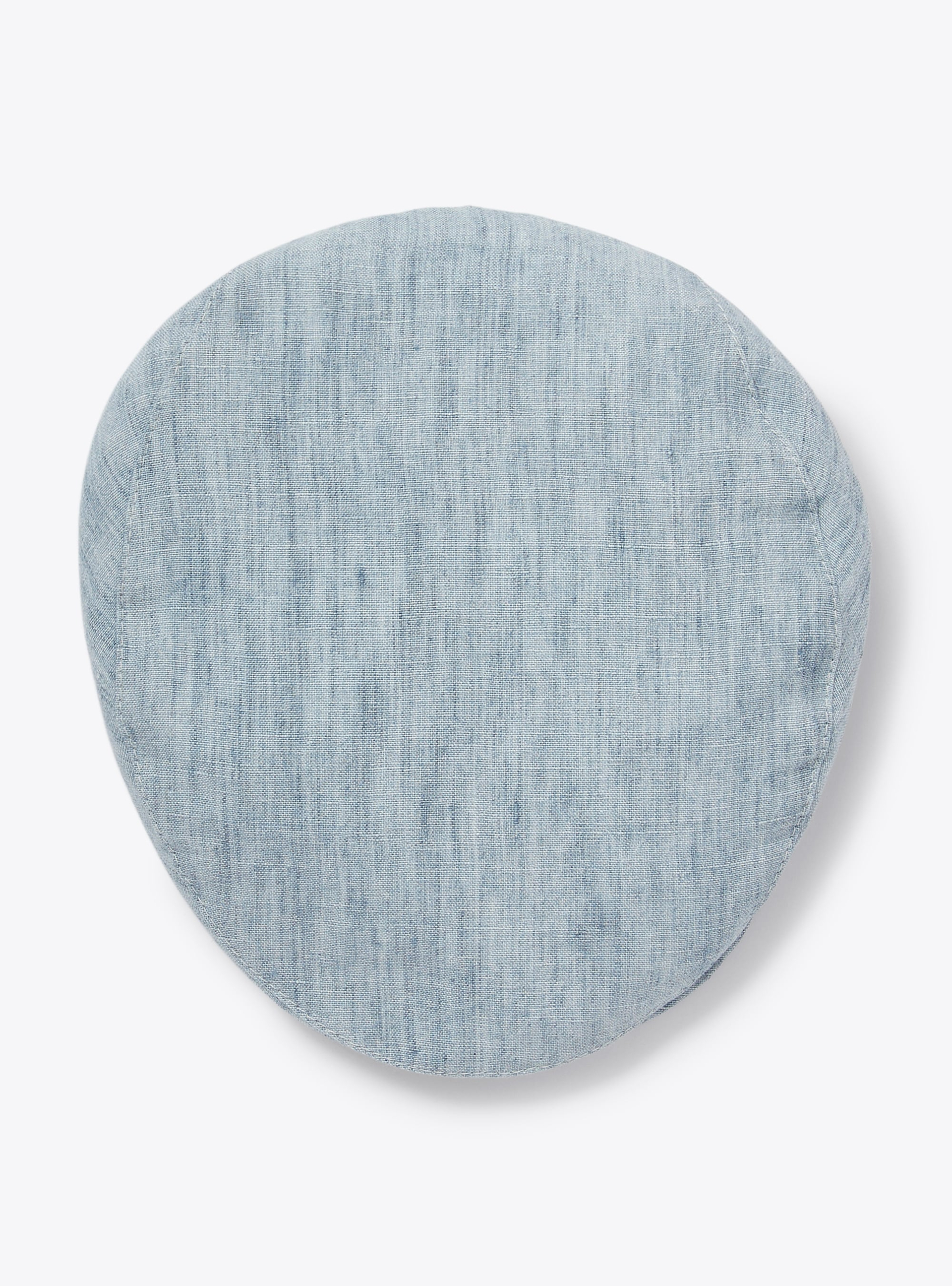 Flat cap in sky-blue linen - Light blue | Il Gufo