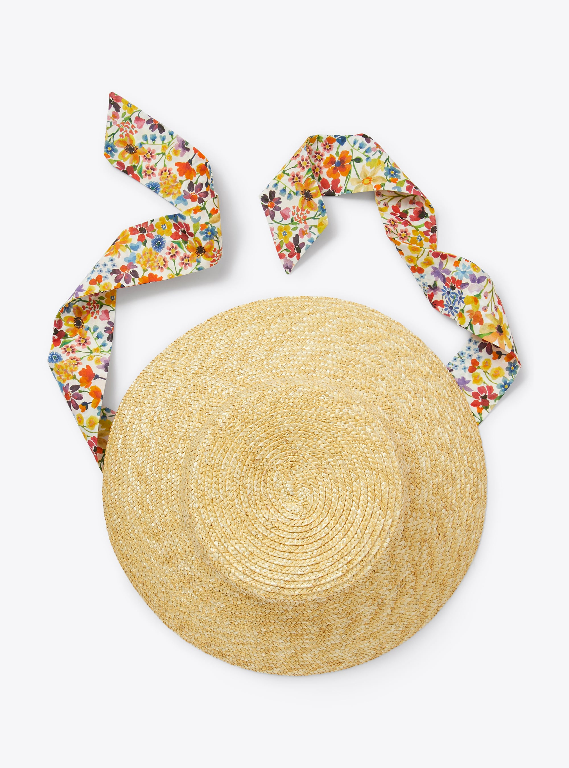 Cappello a secchiello in rafia - Bianco | Il Gufo