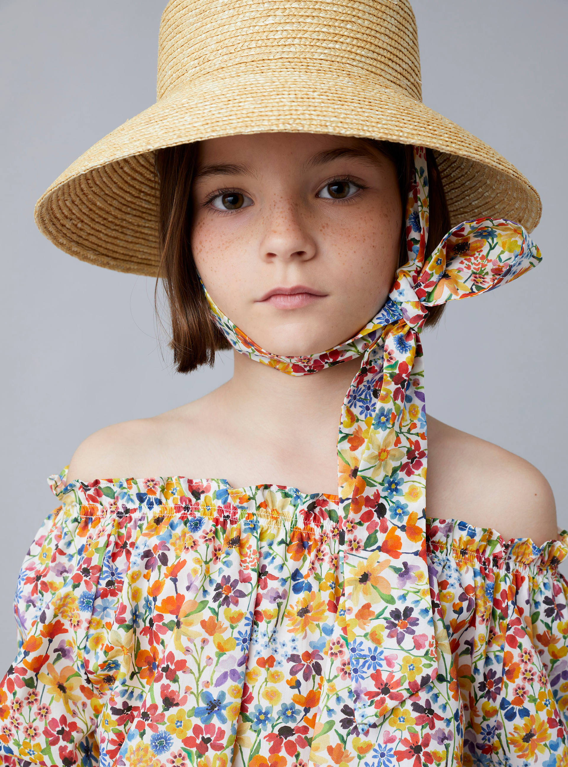 Cappello a secchiello in rafia - Bianco | Il Gufo