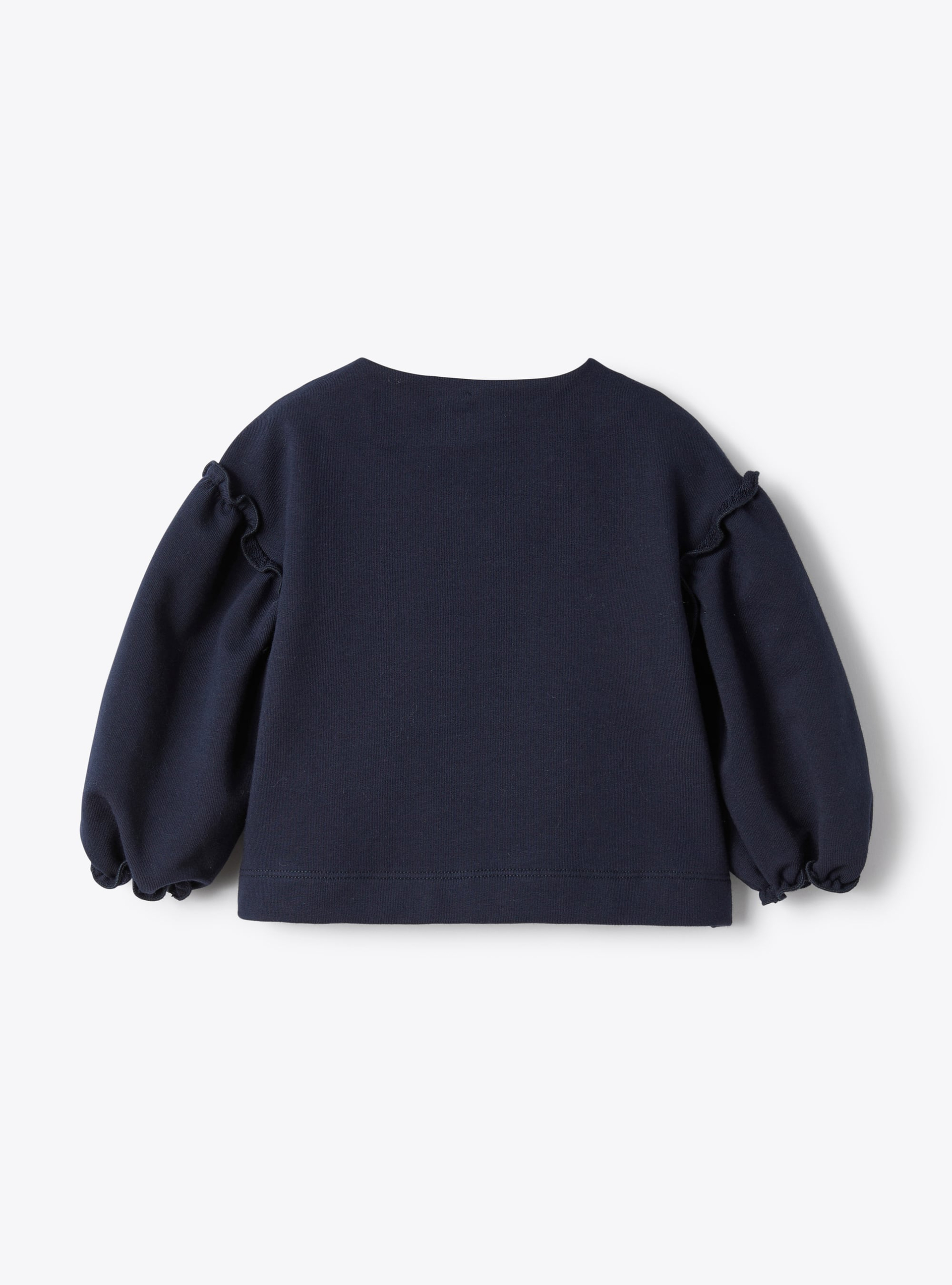 Veste en molleton stretch avec fermeture éclair - Bleu | Il Gufo