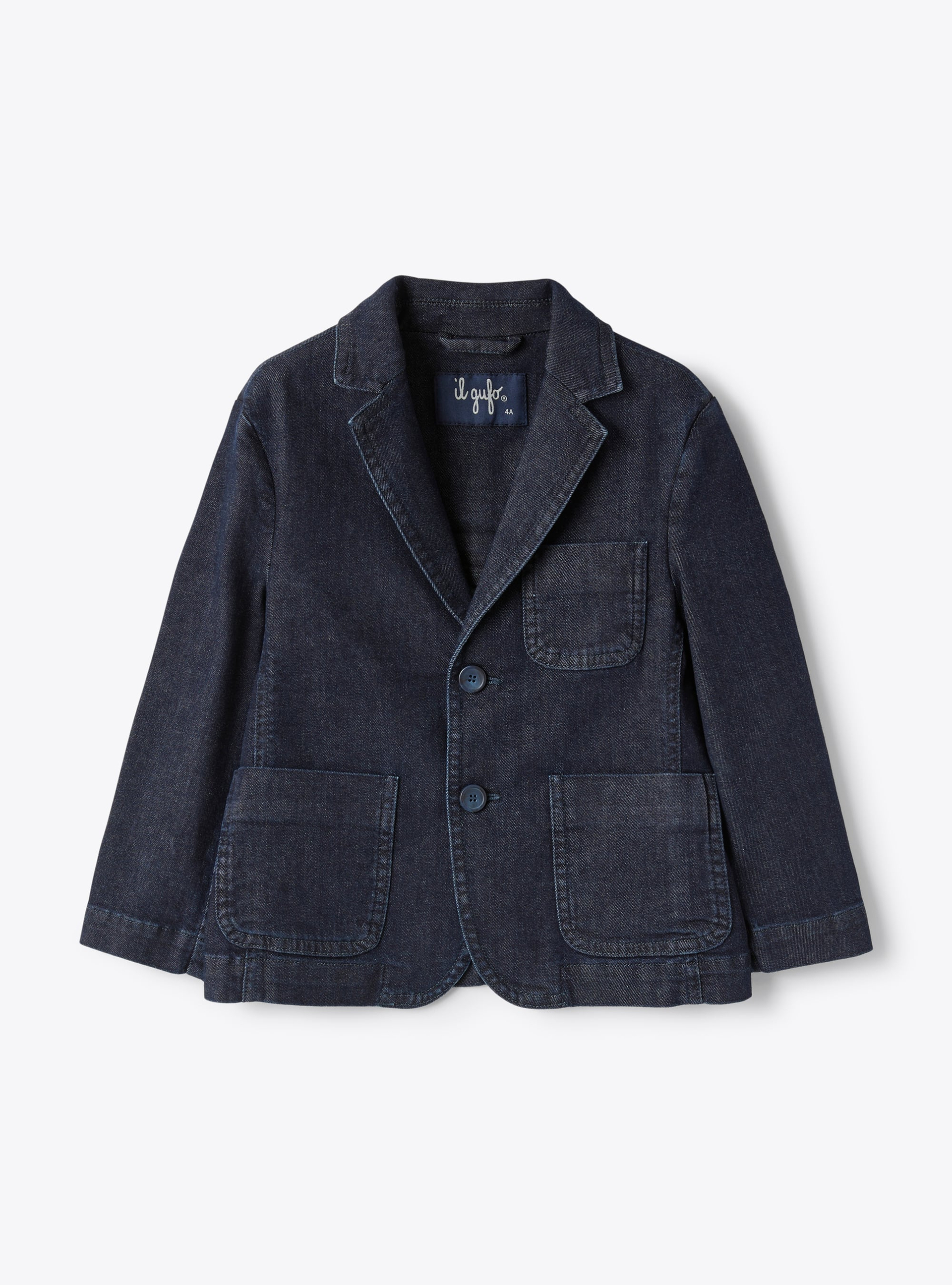 Blazer in stretch denim - Jackets - Il Gufo