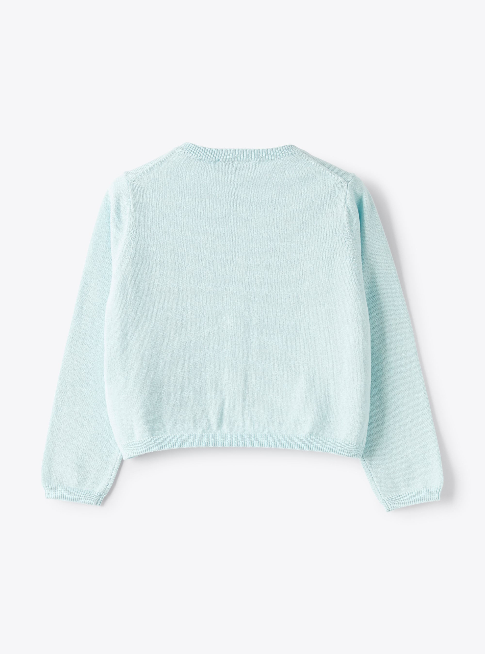 Cardigan en coton biologique bleu - Marrone | Il Gufo