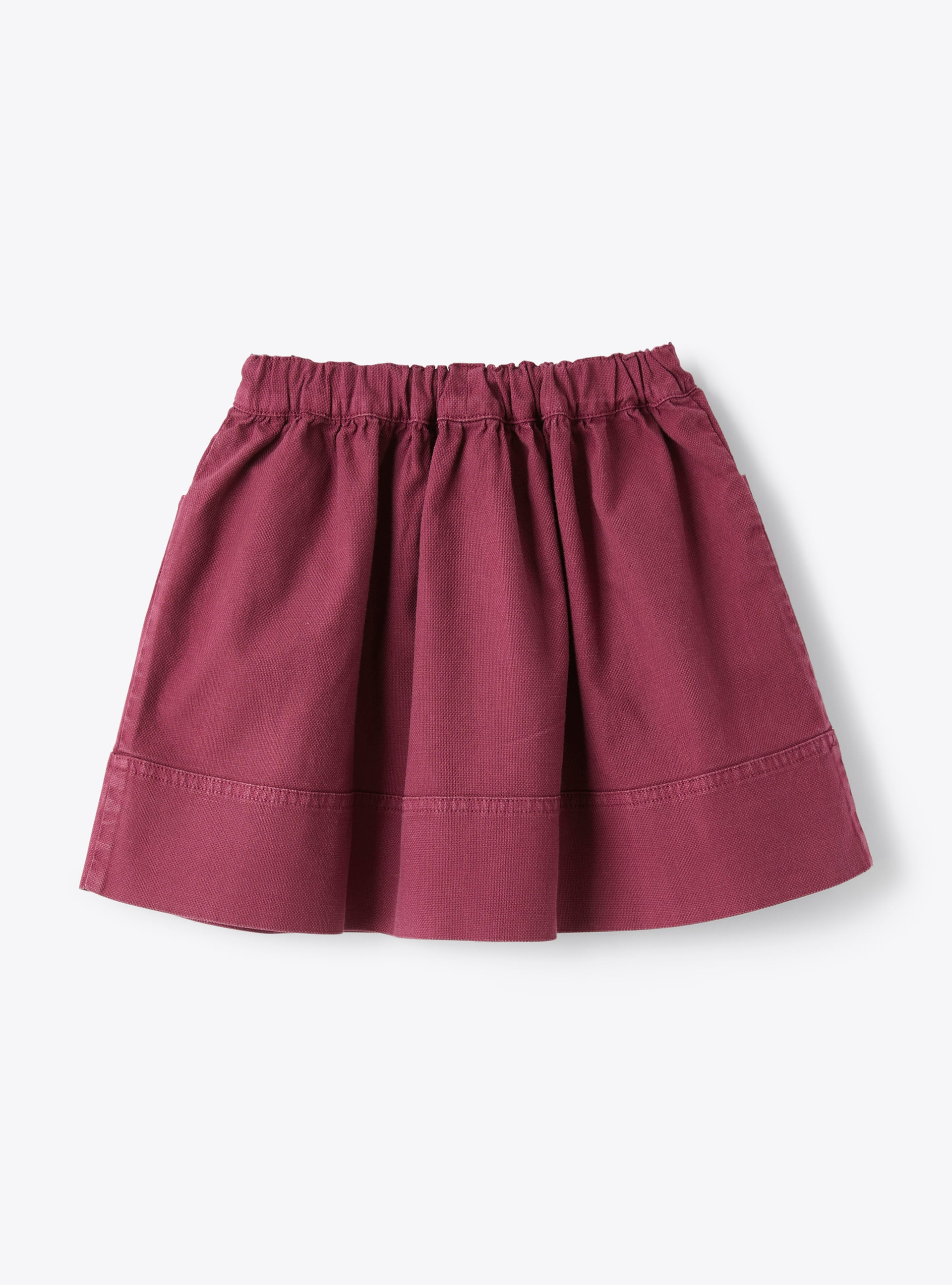 Skirt in garment-dyed canvas  - Skirts - Il Gufo
