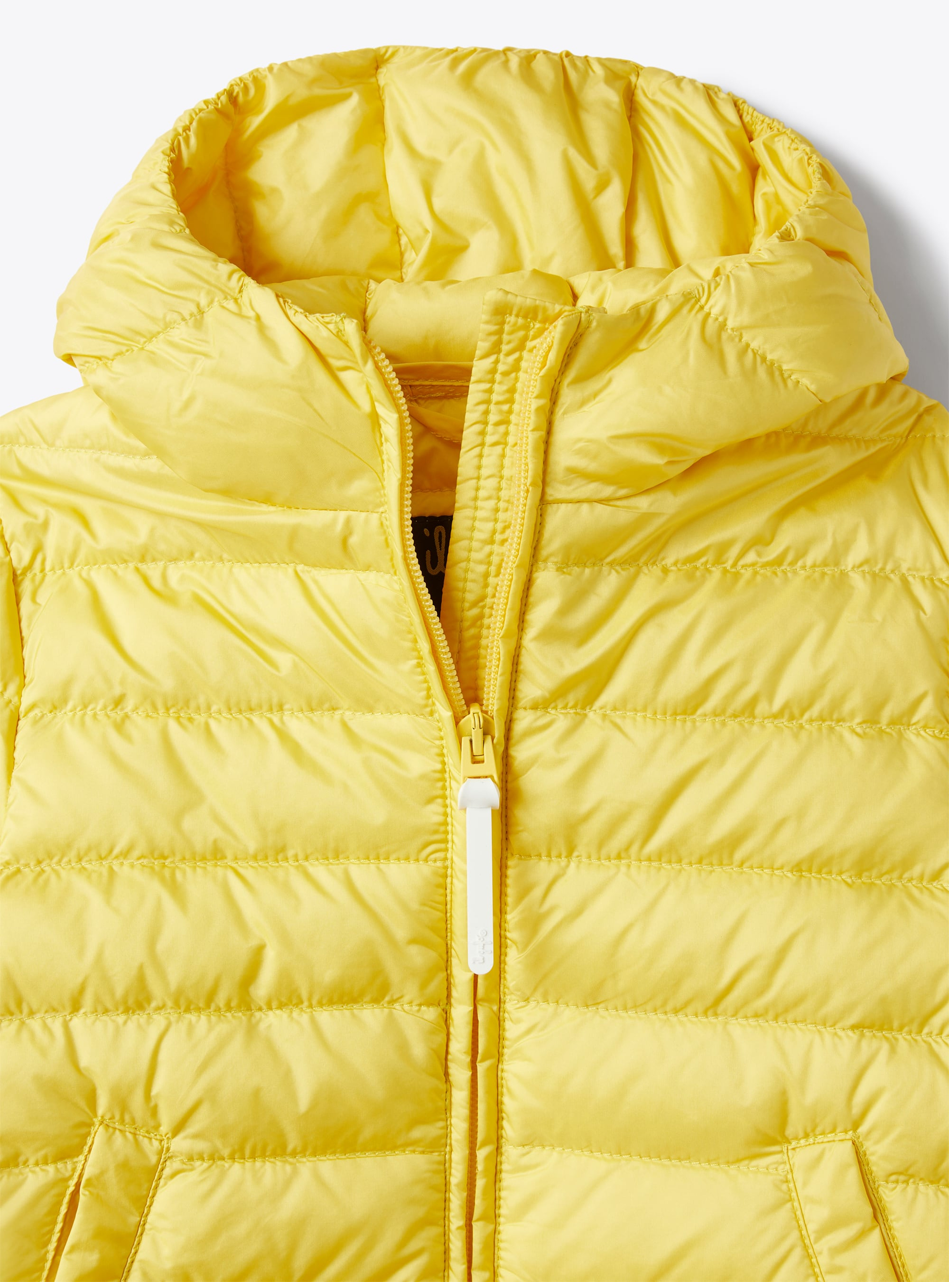 Short down-proof nylon down jacket - Yellow | Il Gufo