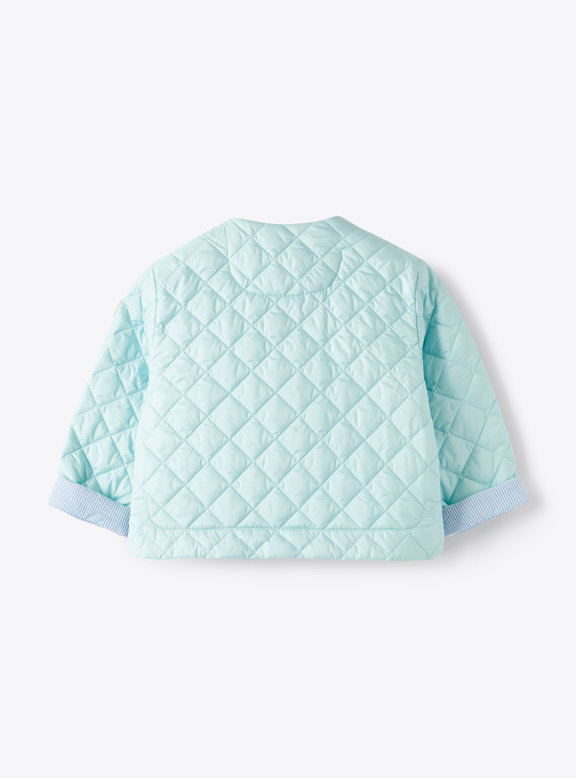 Giacca trapuntata in nylon downproof color verde acqua - Marrone | Il Gufo