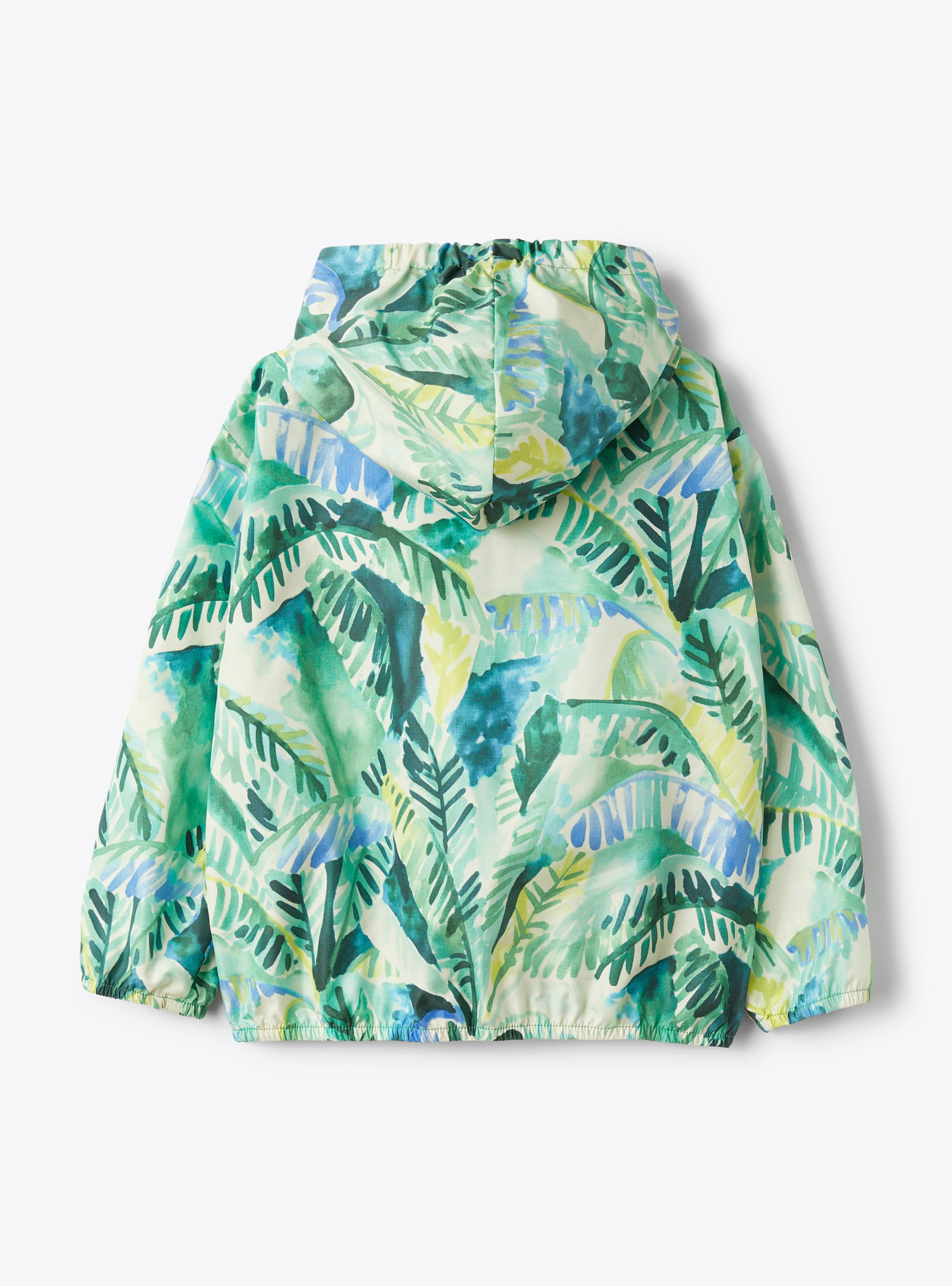 Windcheater in printed nylon - Green | Il Gufo