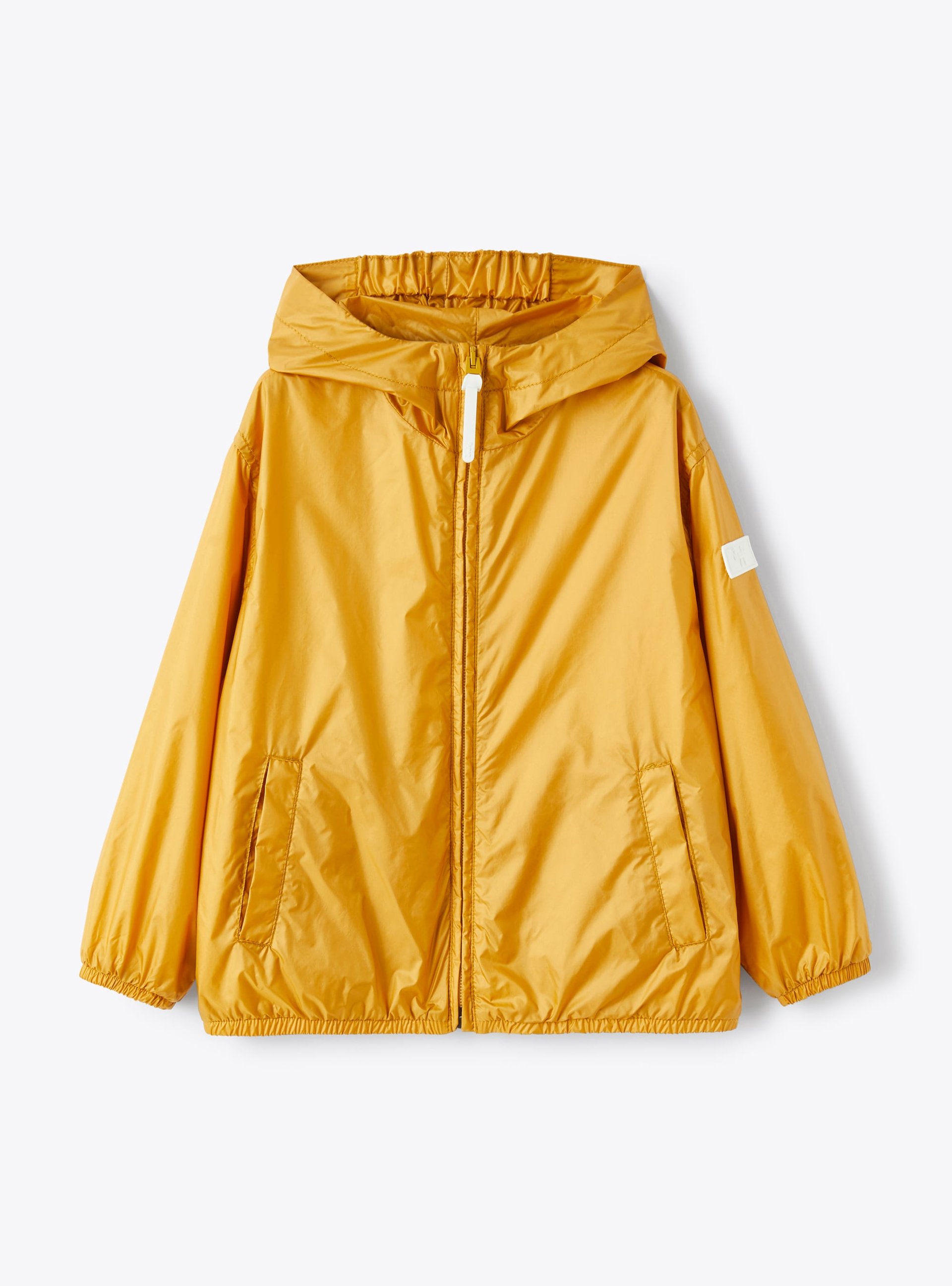 Windcheater in amber-orange downproof nylon - Jackets - Il Gufo