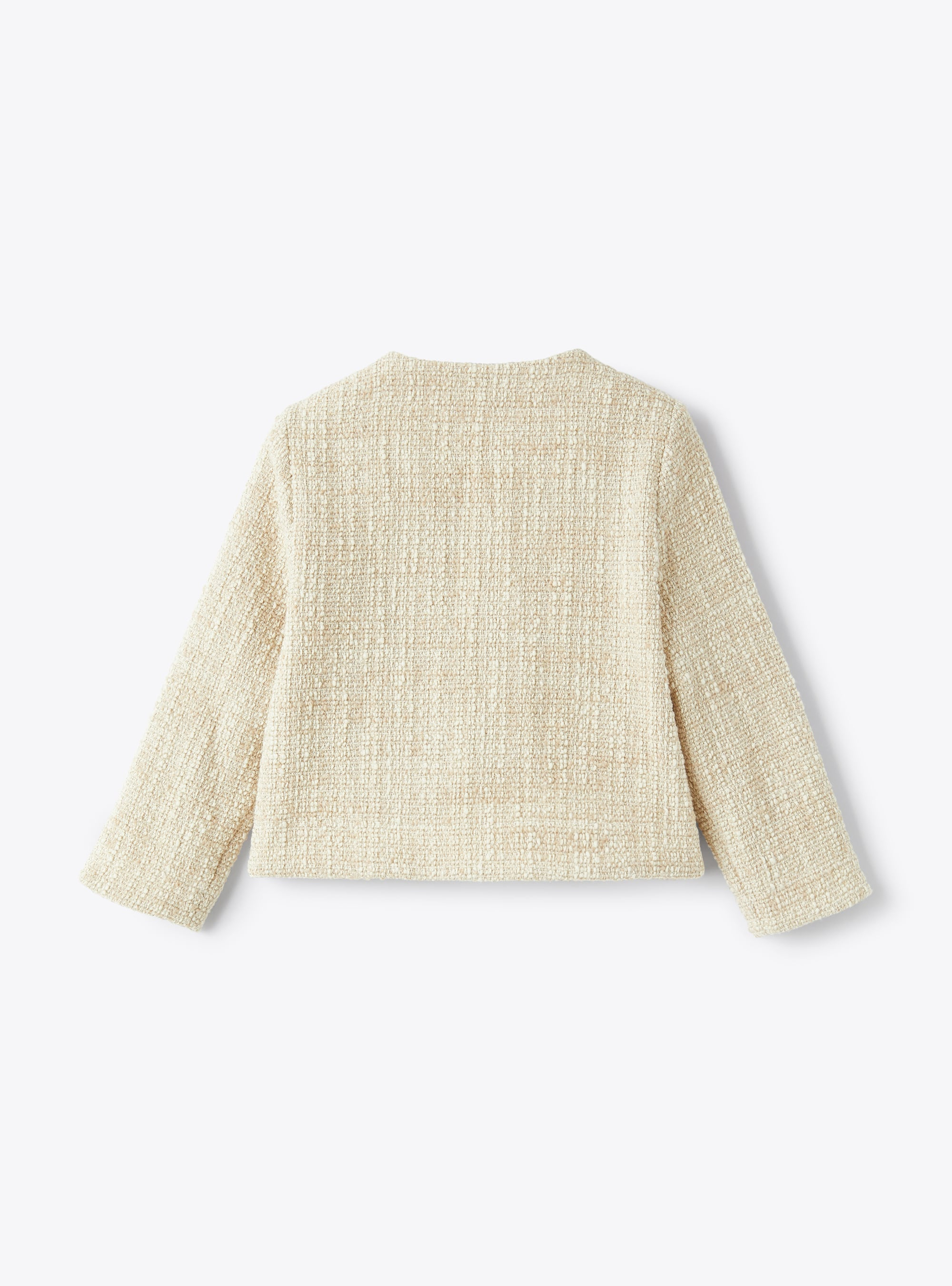 Jacket in a raised-weft cotton blend - Brown | Il Gufo