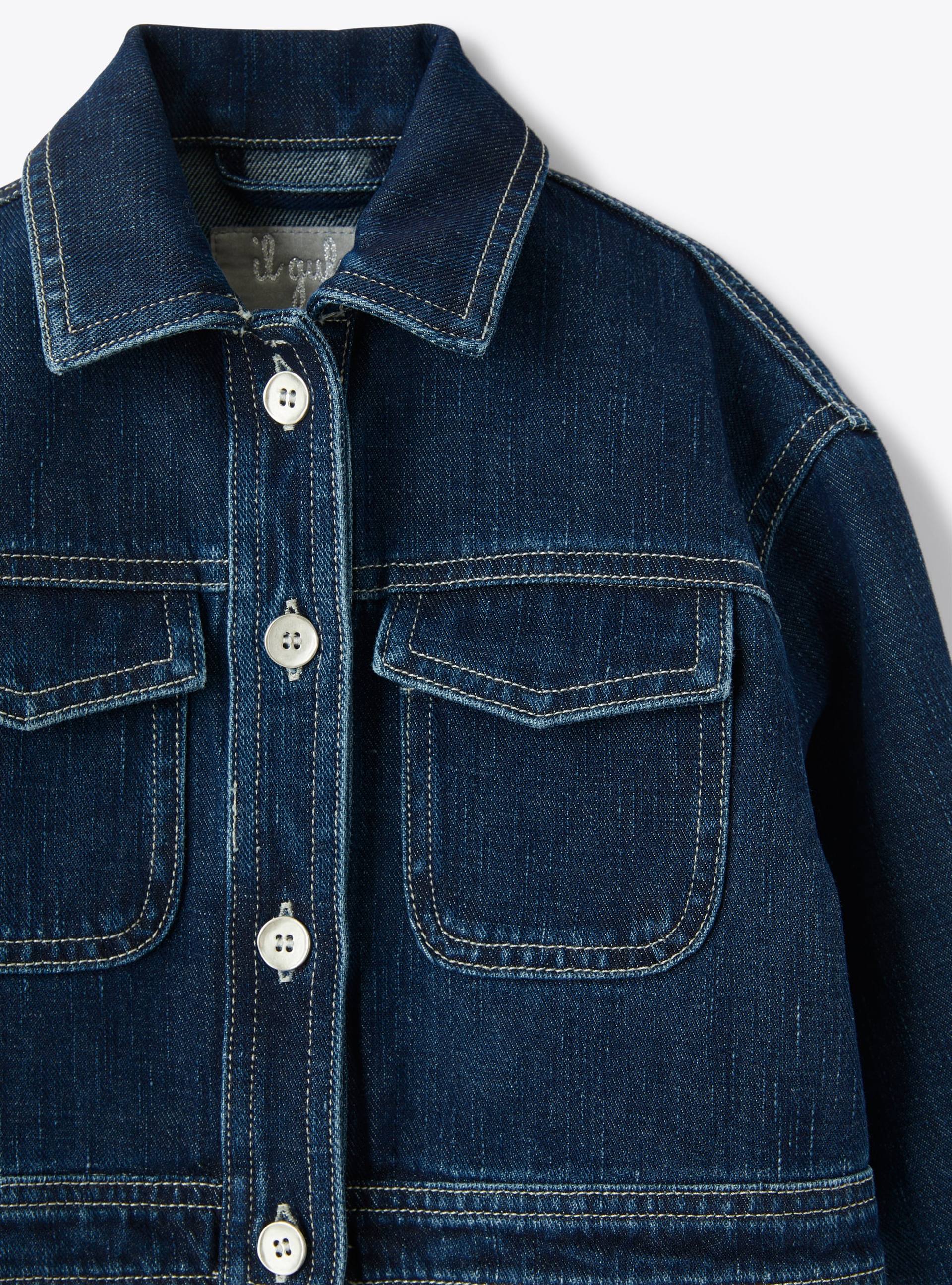 Blue-denim jacket - Blue | Il Gufo