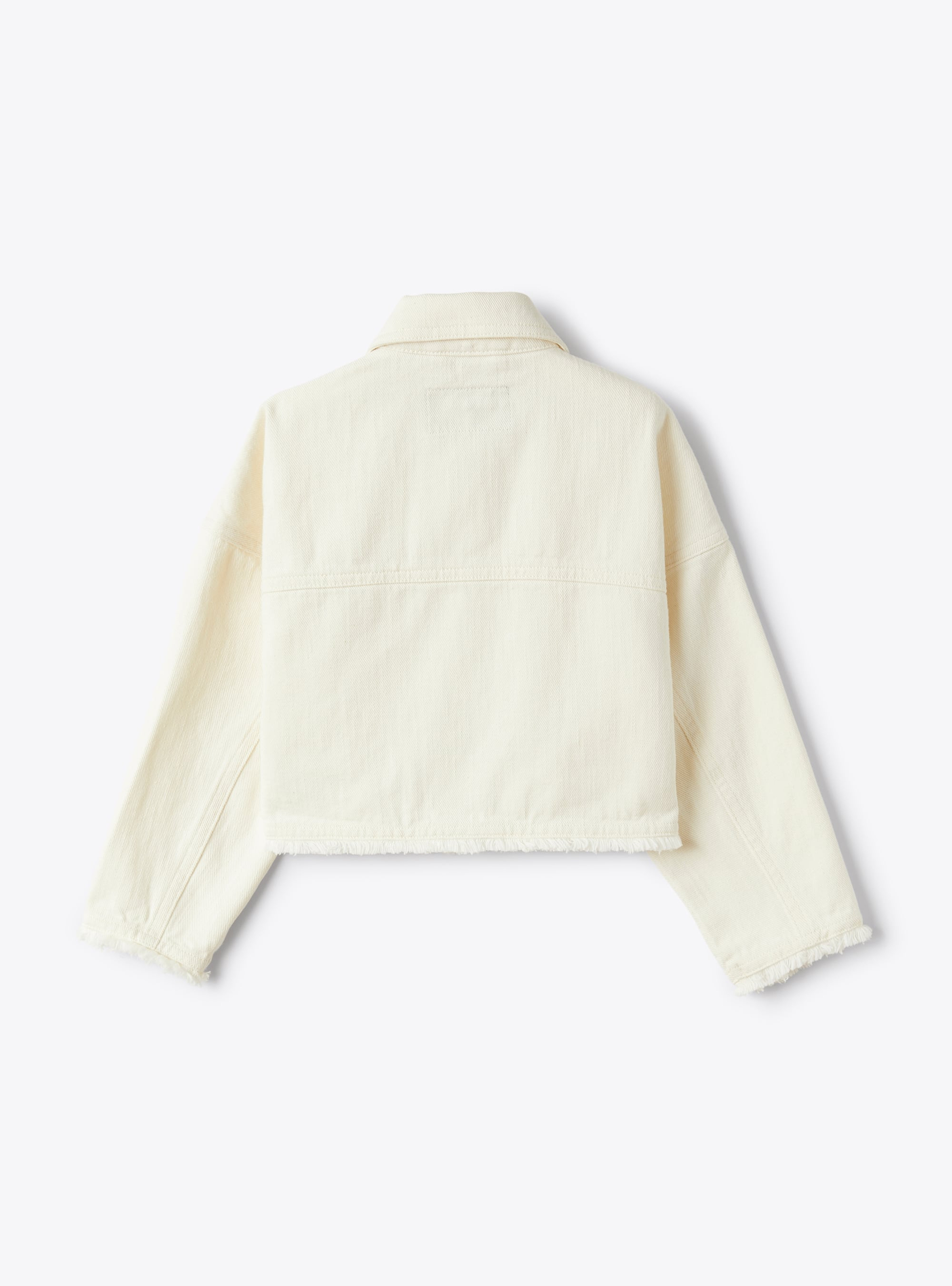 Jacke aus weißem Denim - Weiss | Il Gufo