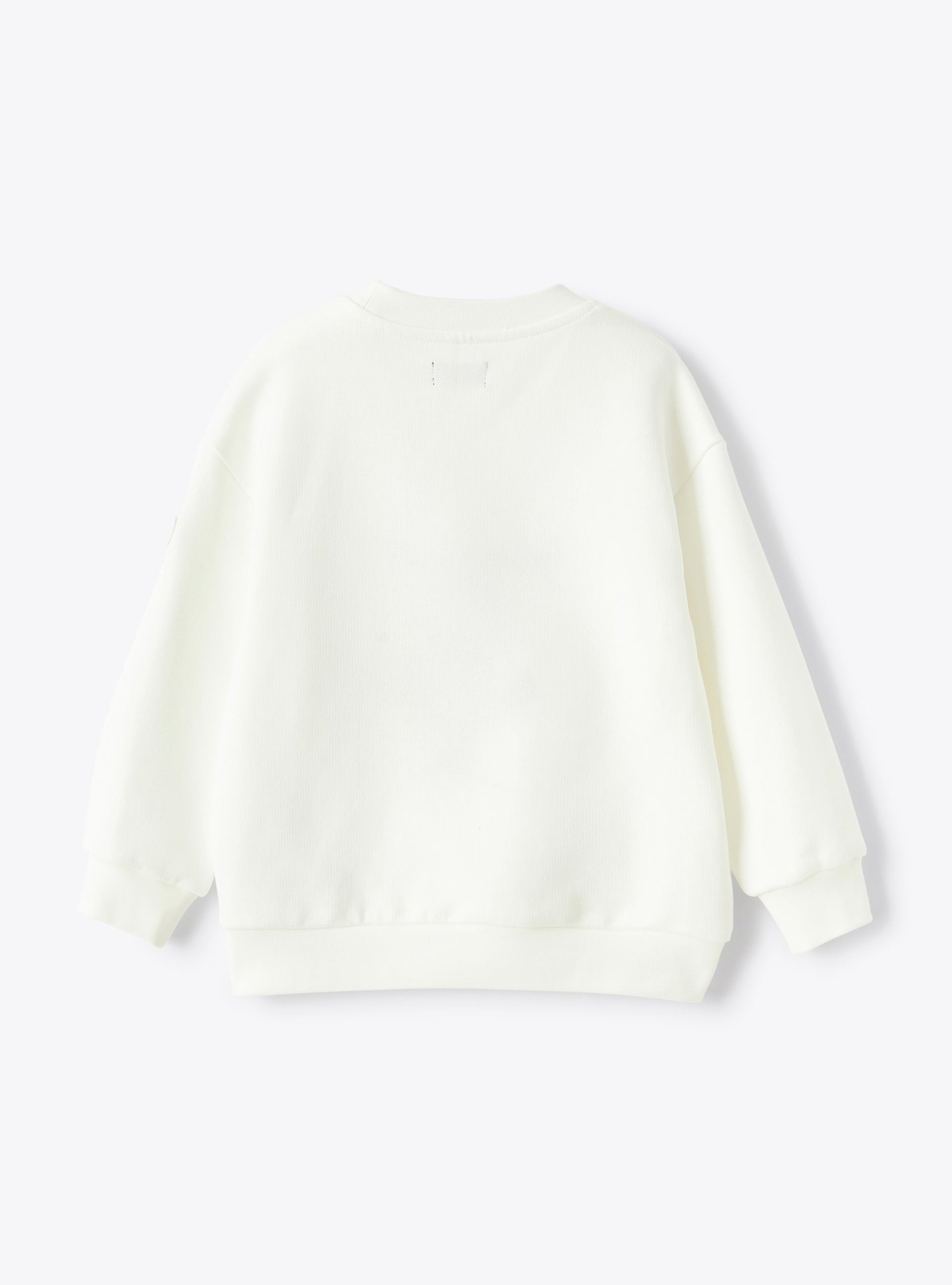 Sweatshirt with embroidered motorbike  - White | Il Gufo